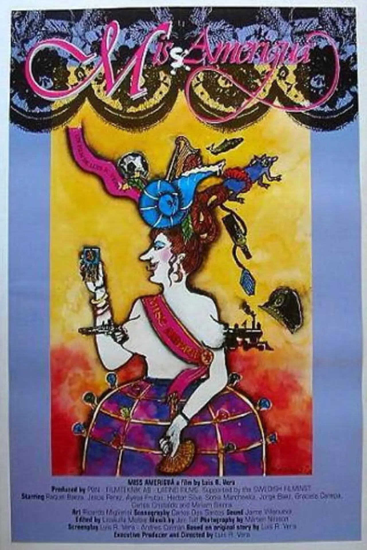 Plakat filmowy "Miss Ameriguá"