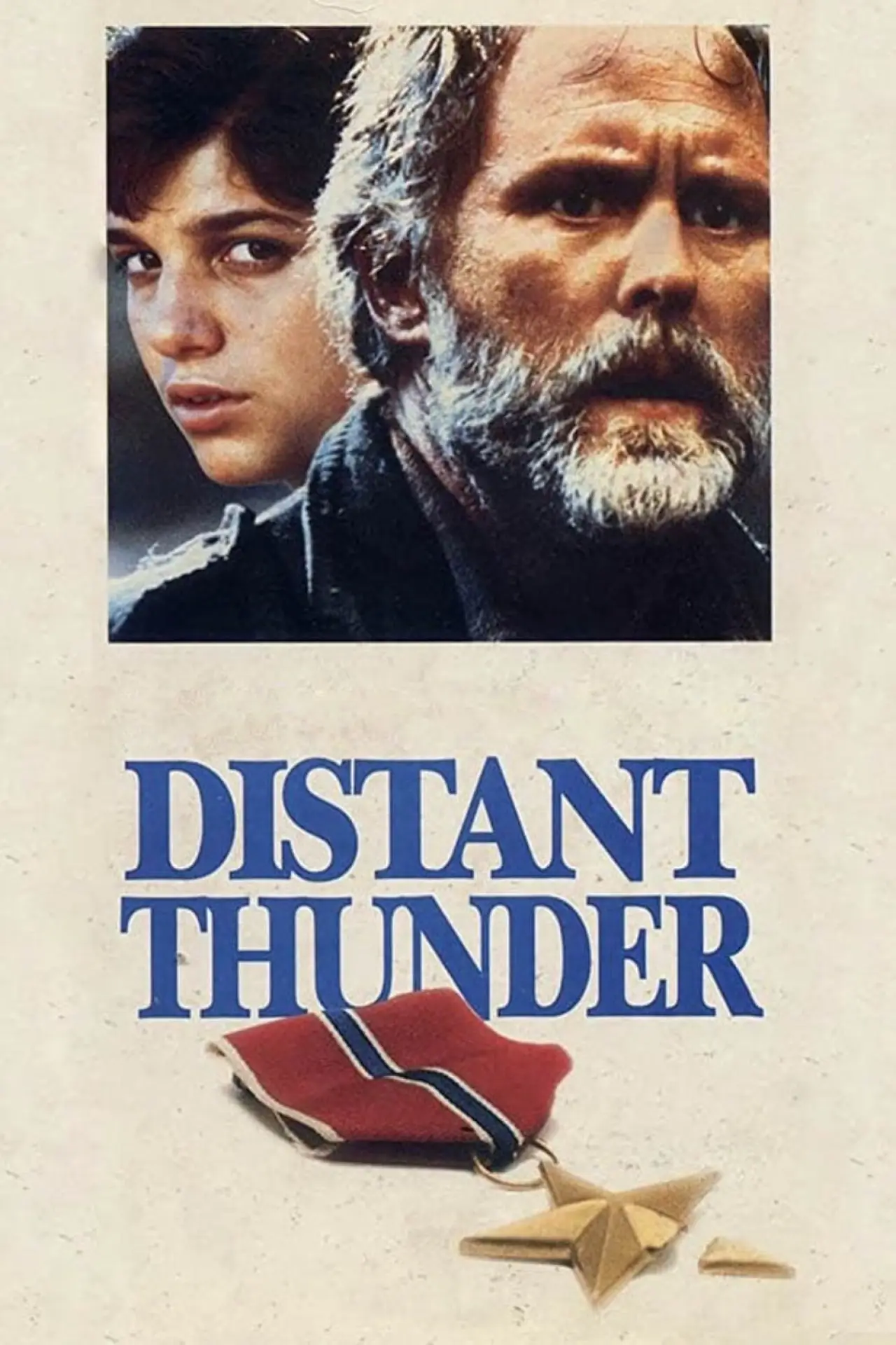 Plakat filmowy "Burza w oddali"