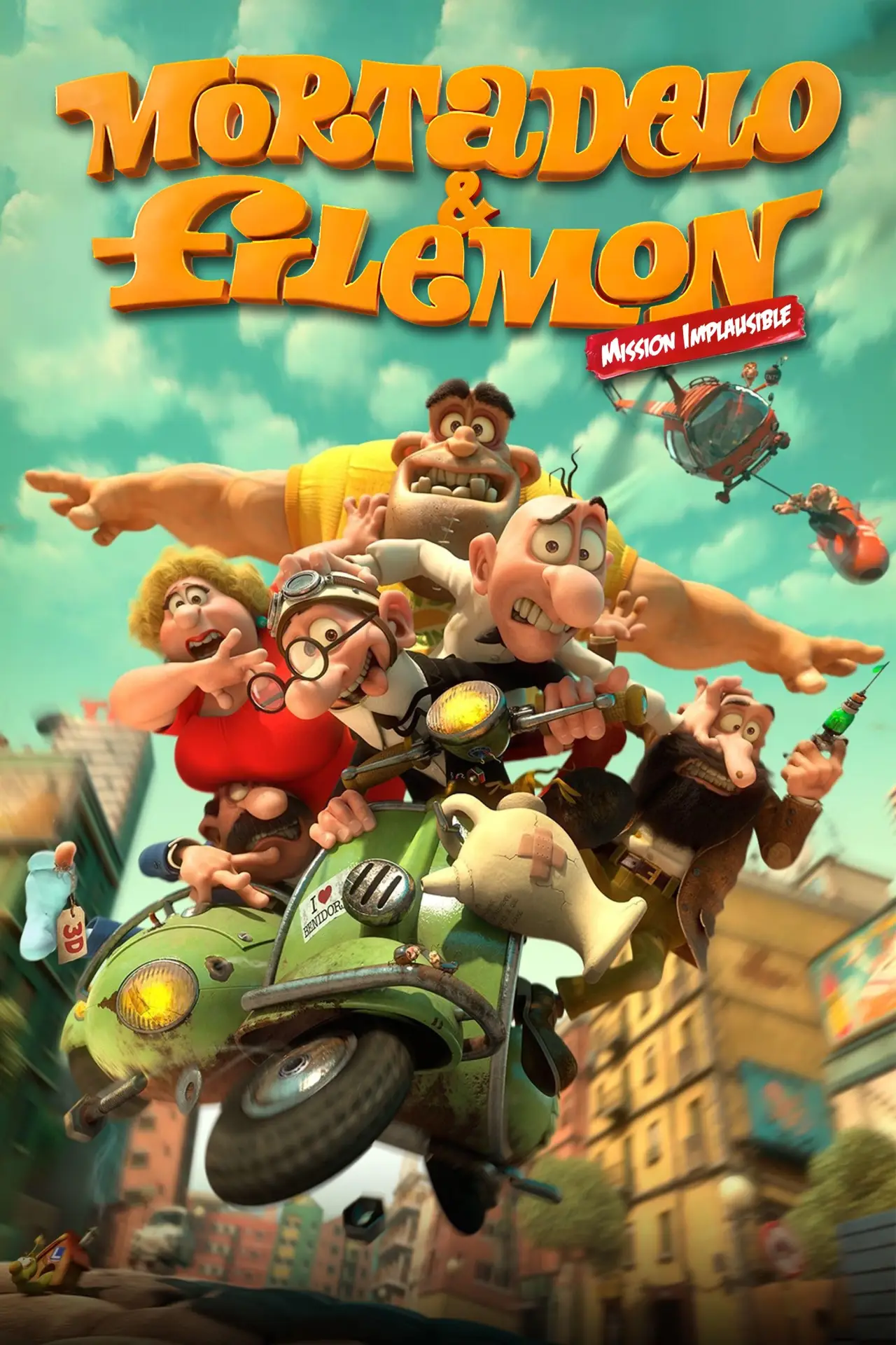 Plakat filmowy "Mortadelo y Filemón contra Jimmy el Cachondo"