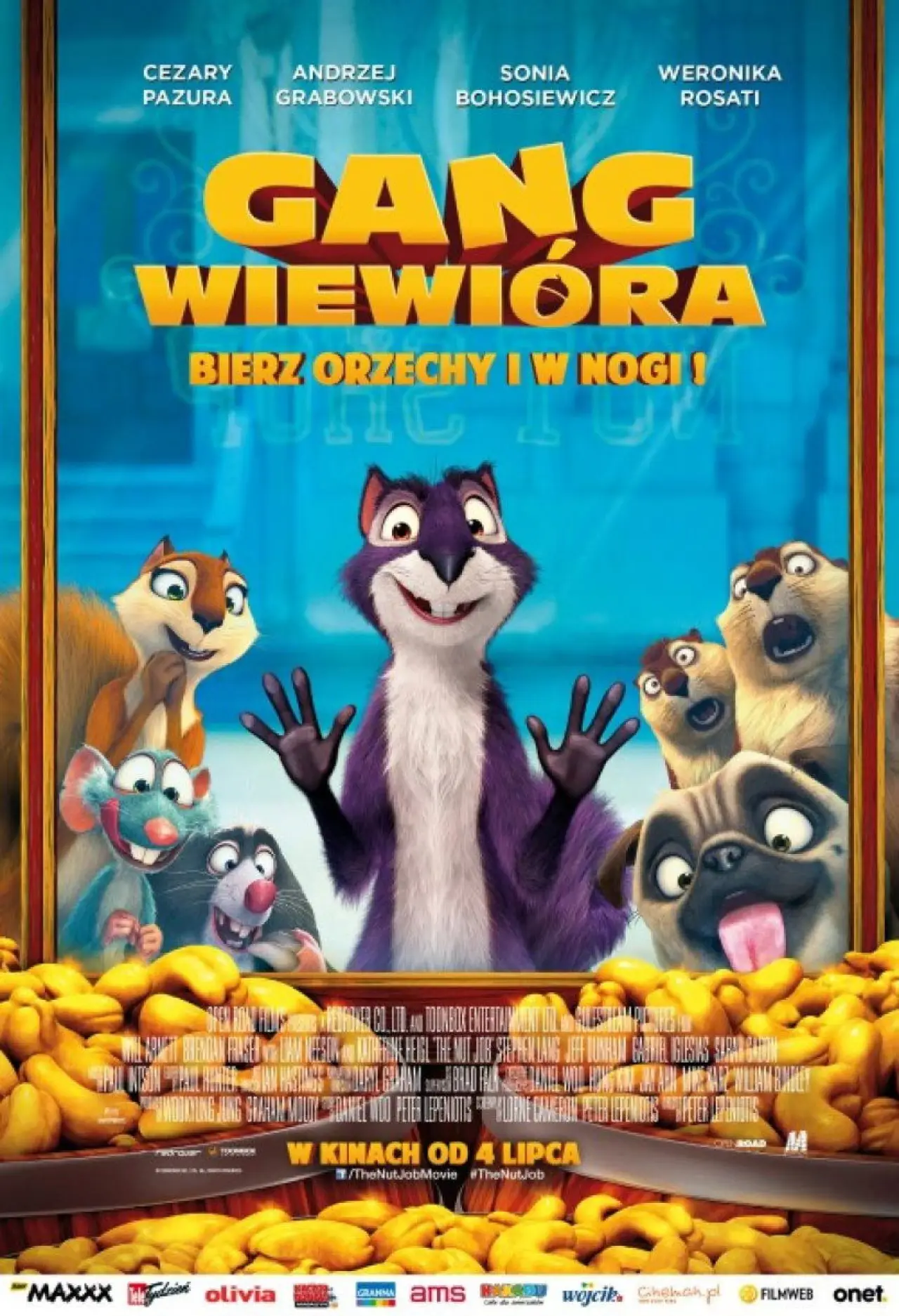 Plakat filmowy "Gang Wiewióra"