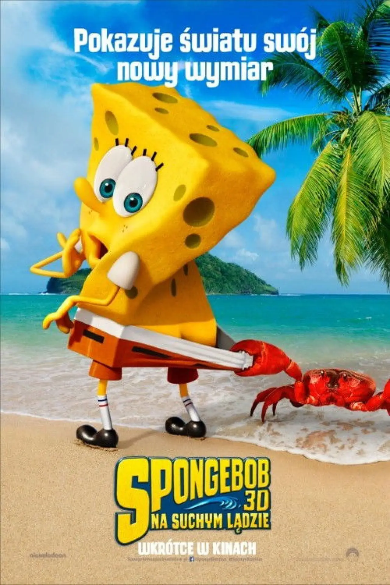Plakat filmowy "Spongebob: Na suchym lądzie"