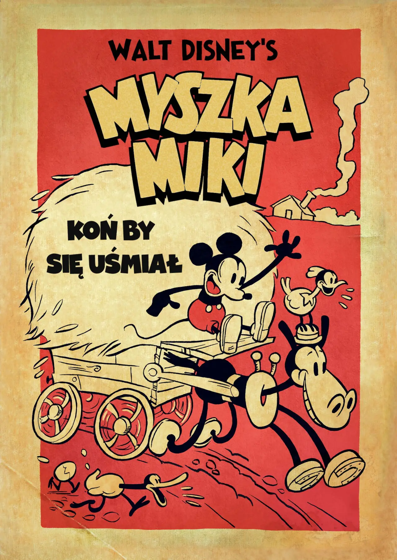 Plakat filmowy "Koń by się uśmiał"
