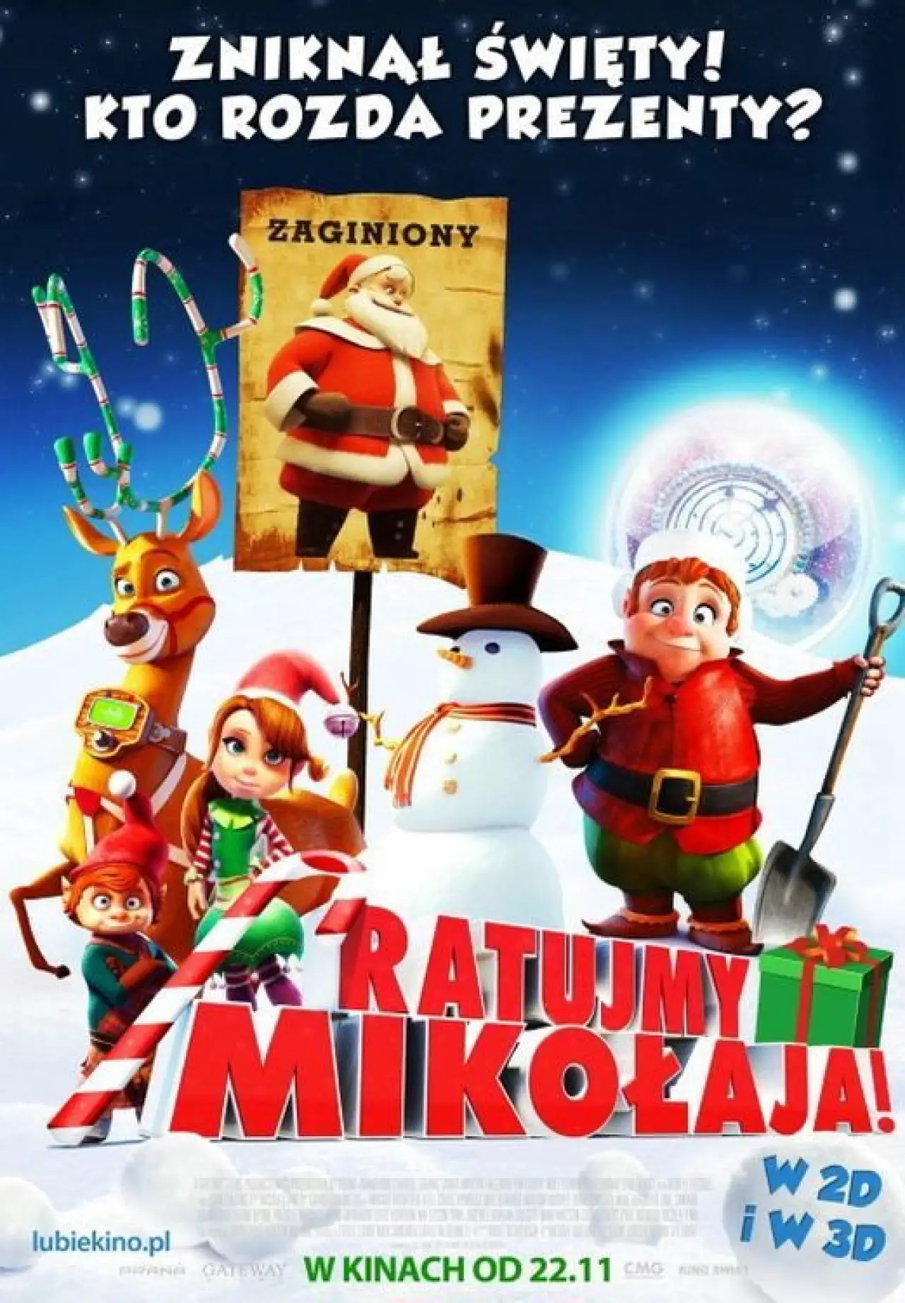 Plakat filmowy "Ratujmy Mikołaja"