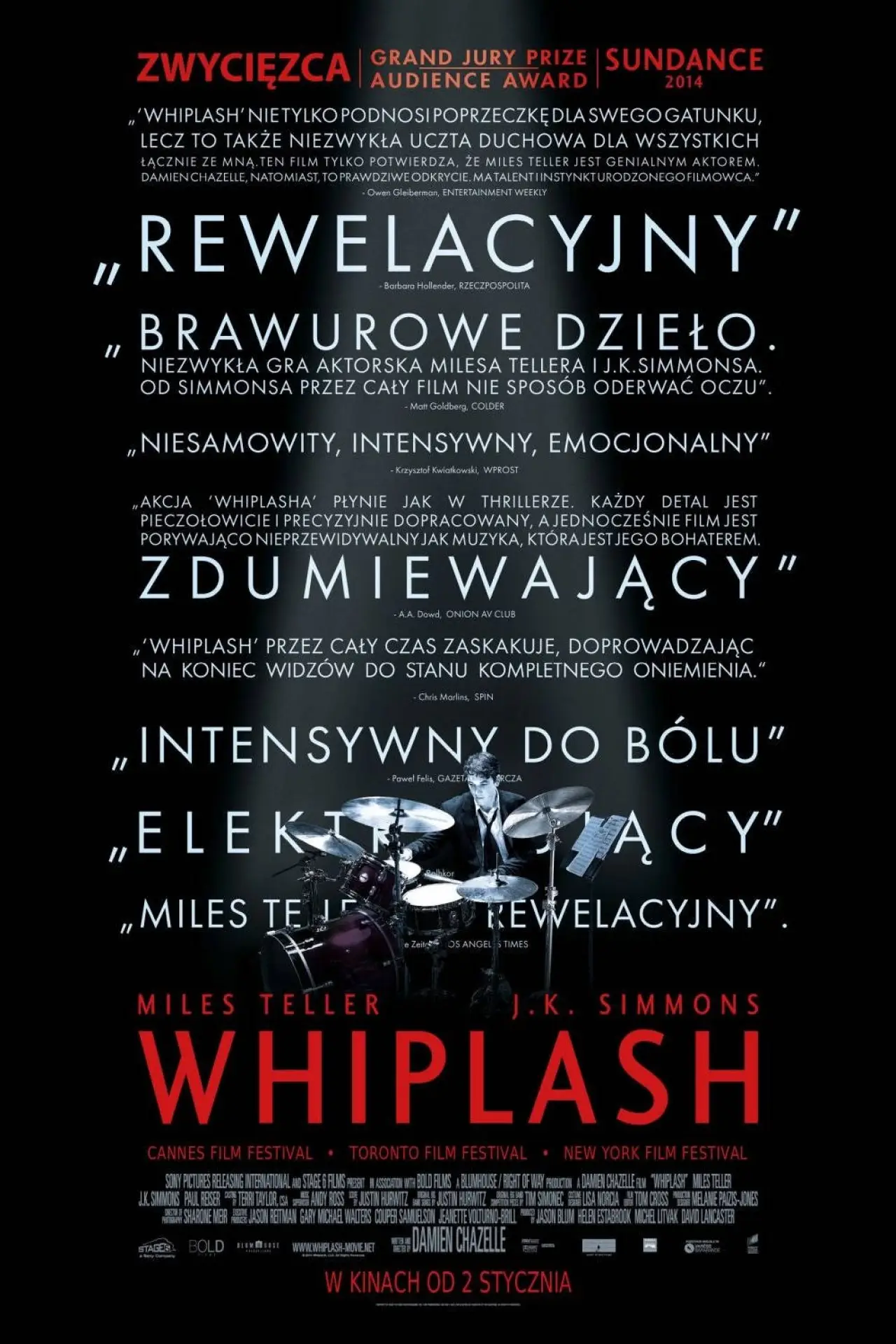 Plakat filmowy "Whiplash"