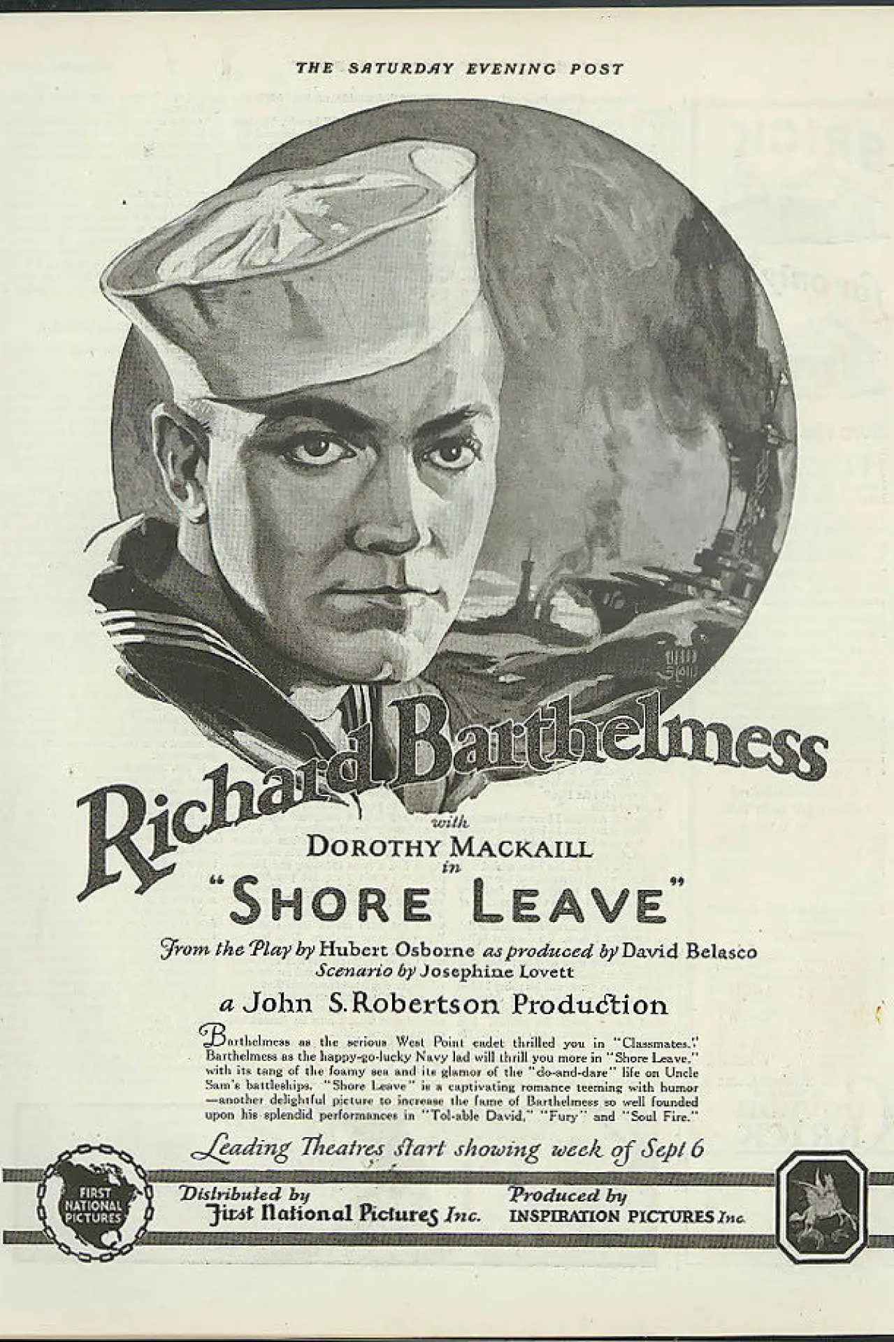 Plakat filmowy "Shore Leave"
