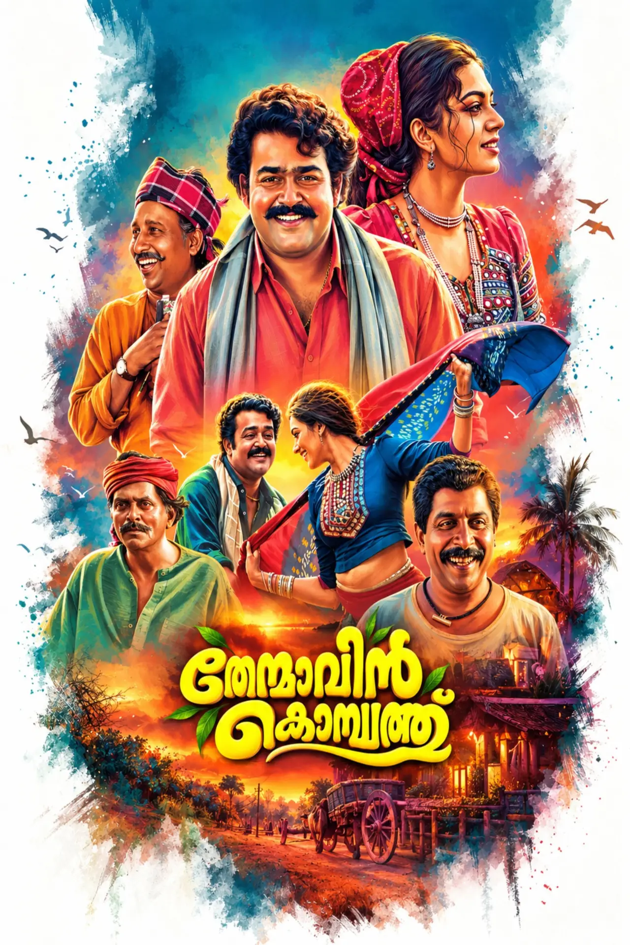 Plakat filmowy "തേന്മാവിന്‍ കൊമ്പത്ത്"