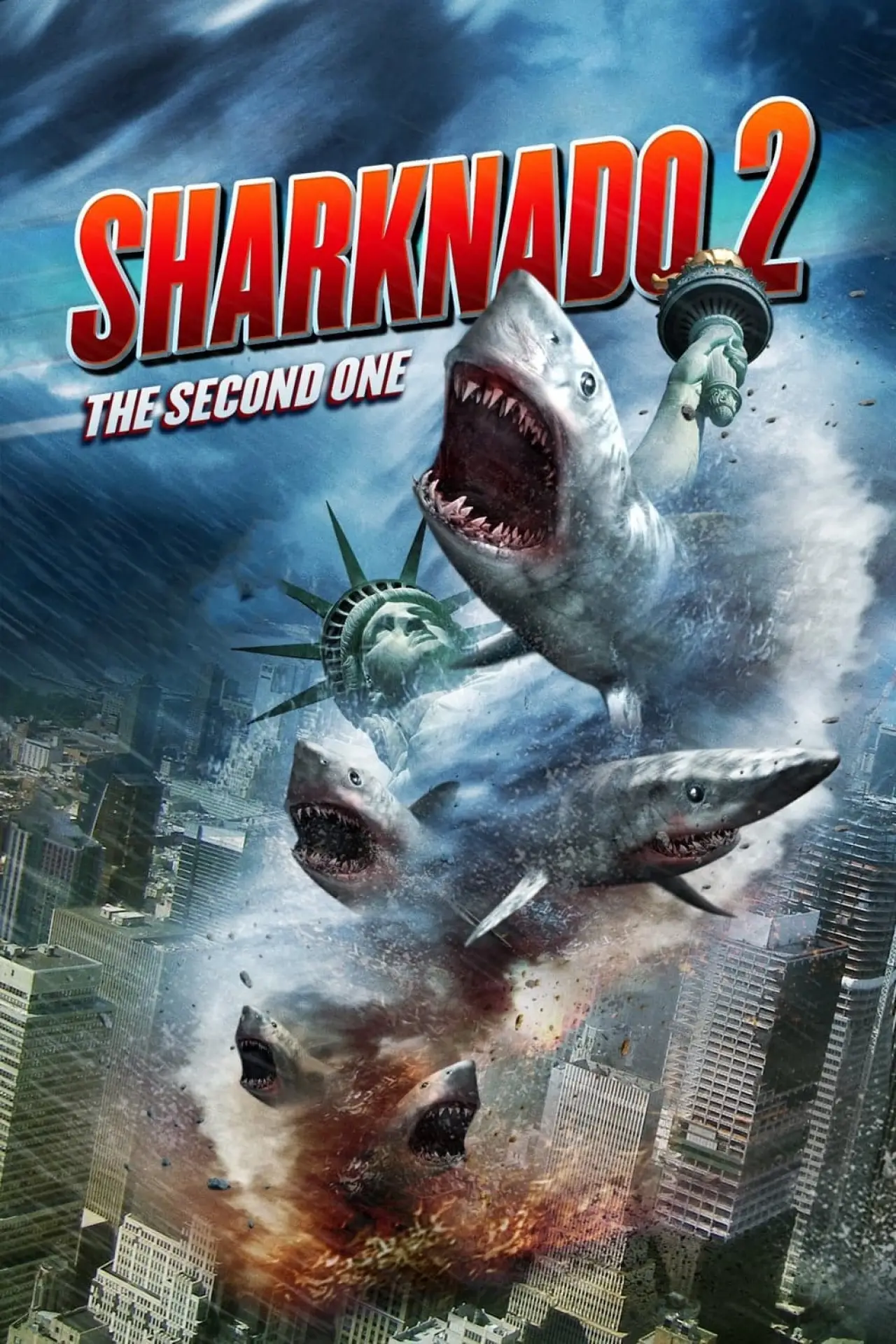 Plakat filmowy "Rekinado 2: Drugie ugryzienie"