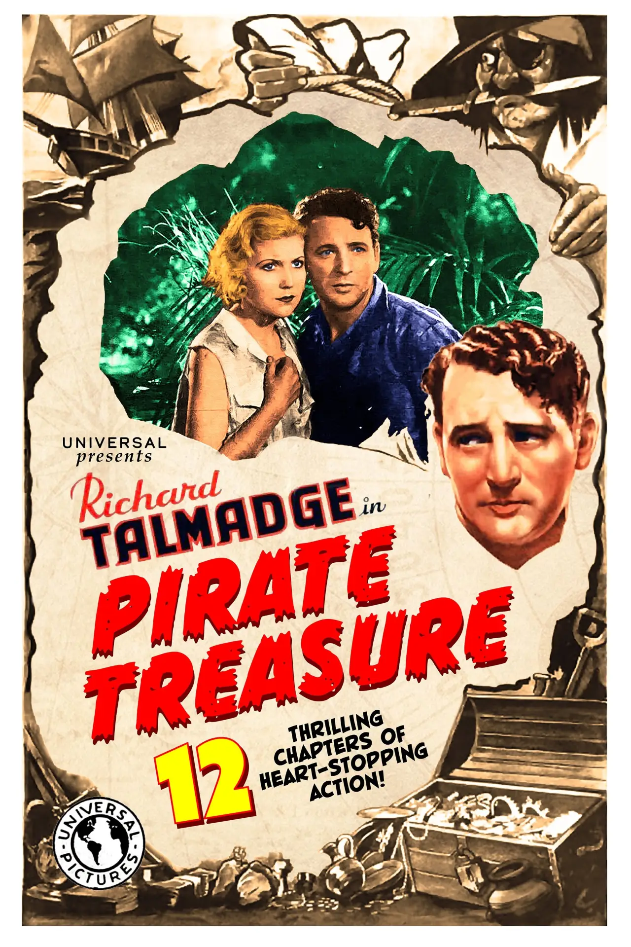 Plakat filmowy "Pirate Treasure"