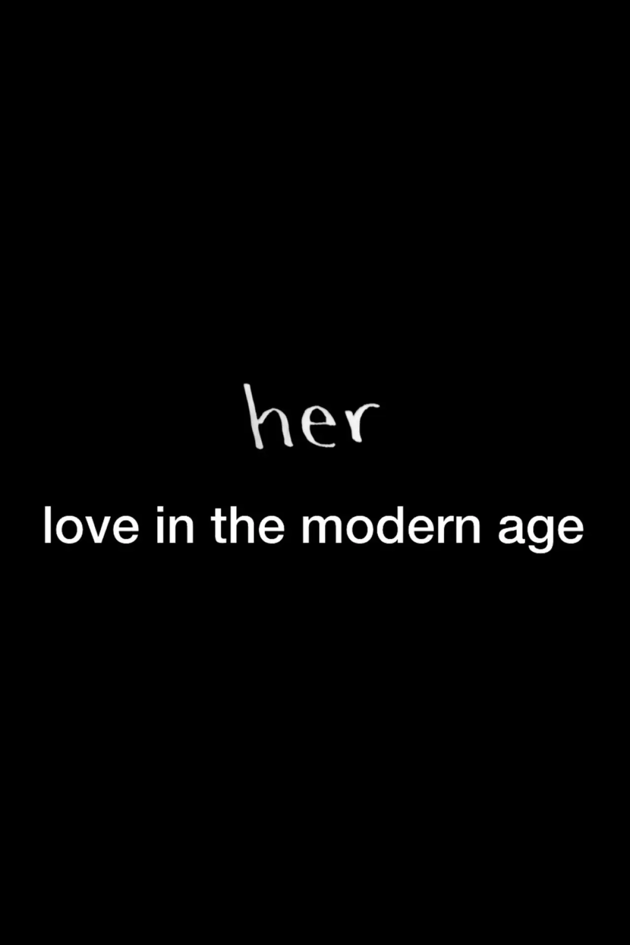 Plakat filmowy "Her: Love in the Modern Age"