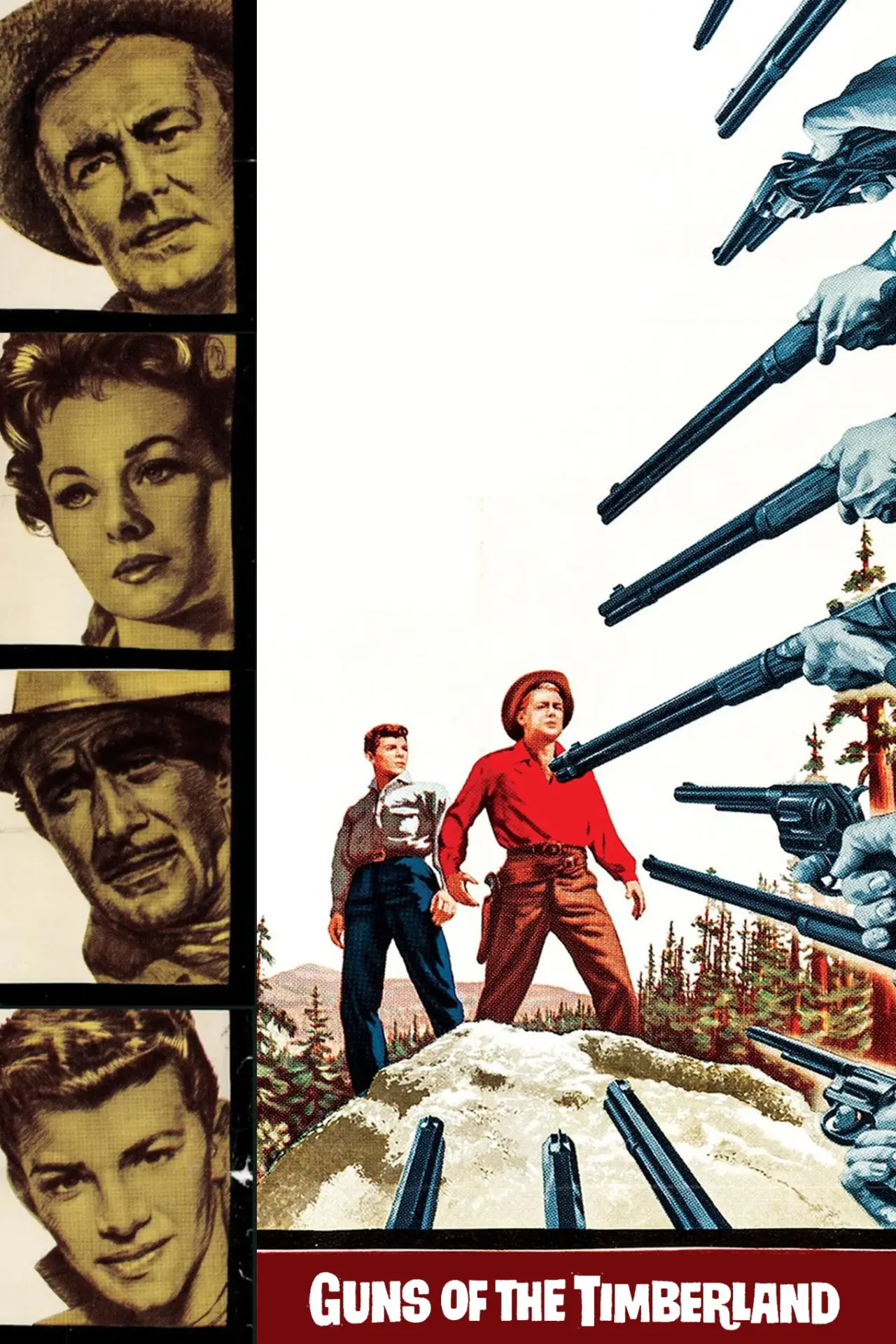 Plakat filmowy "Guns of the Timberland"