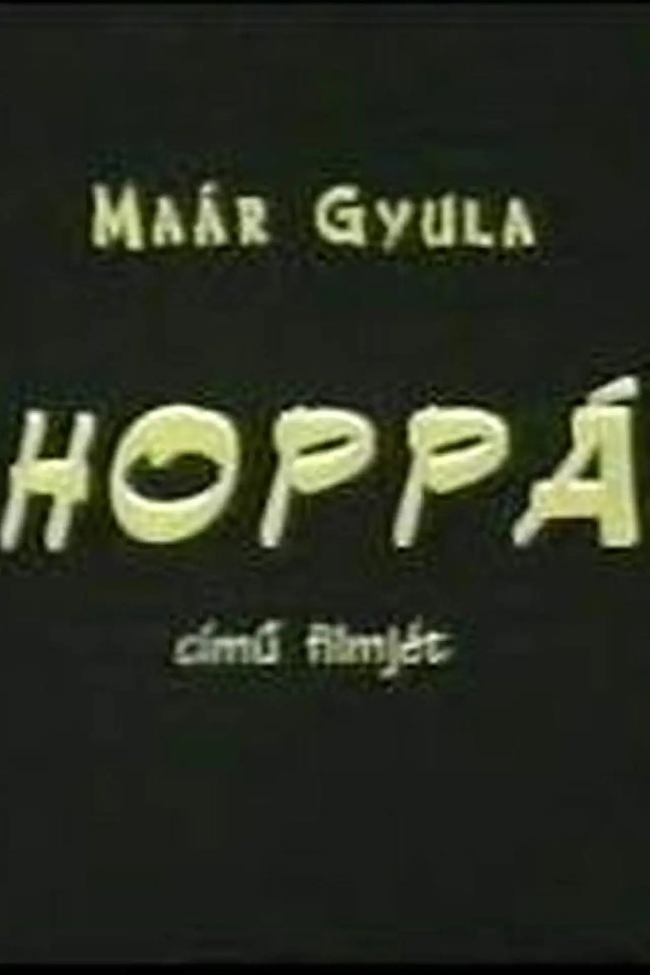 Plakat filmowy "Hoppá"
