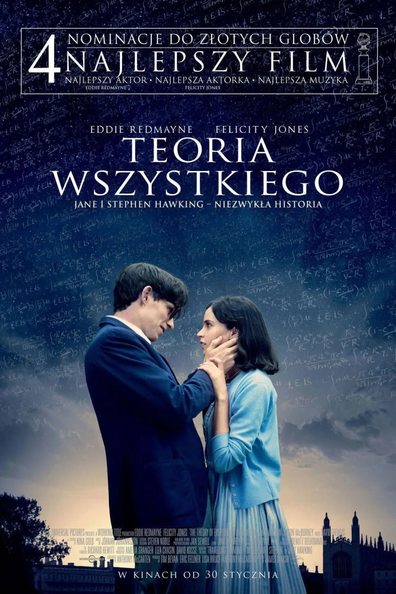 Plakat filmowy "Teoria wszystkiego"