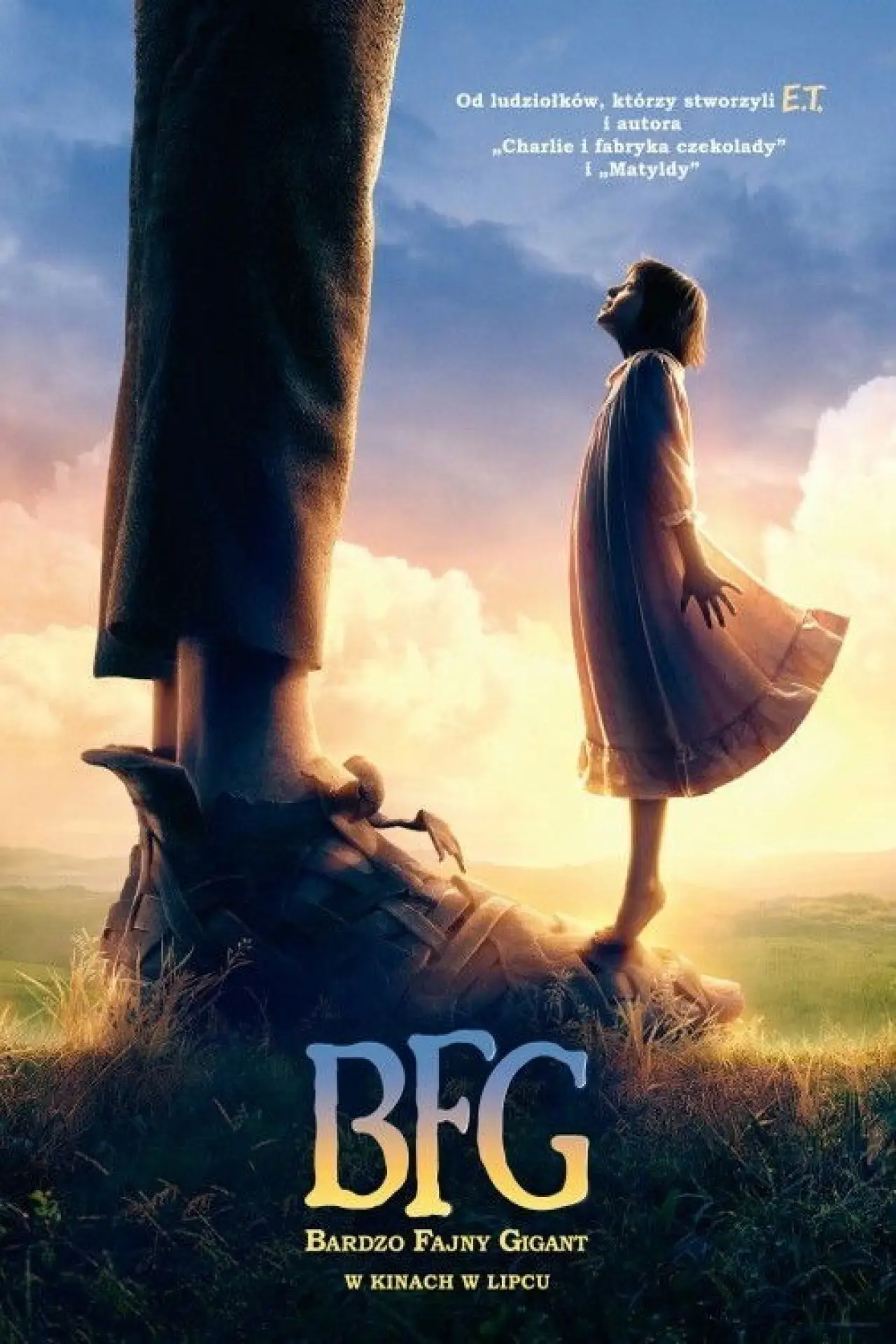 Plakat filmowy "BFG: Bardzo Fajny Gigant"