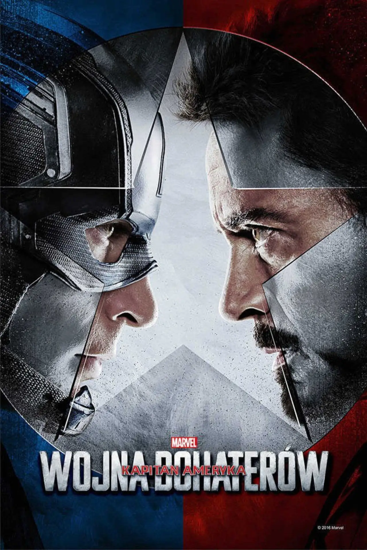 Plakat filmowy "Kapitan Ameryka: Wojna bohaterów"