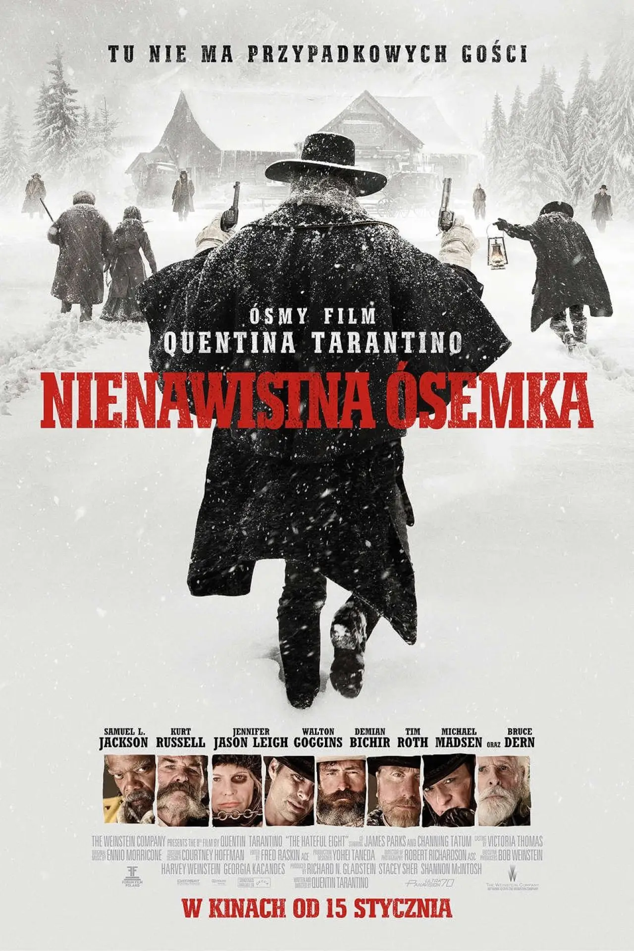 Plakat filmowy "Nienawistna ósemka"