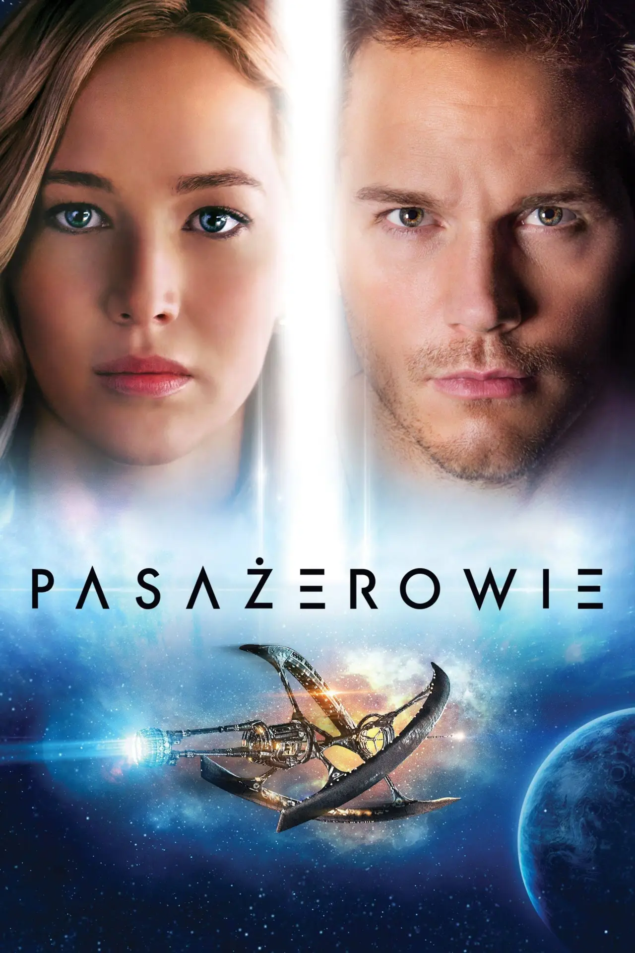 Plakat filmowy "Pasażerowie"