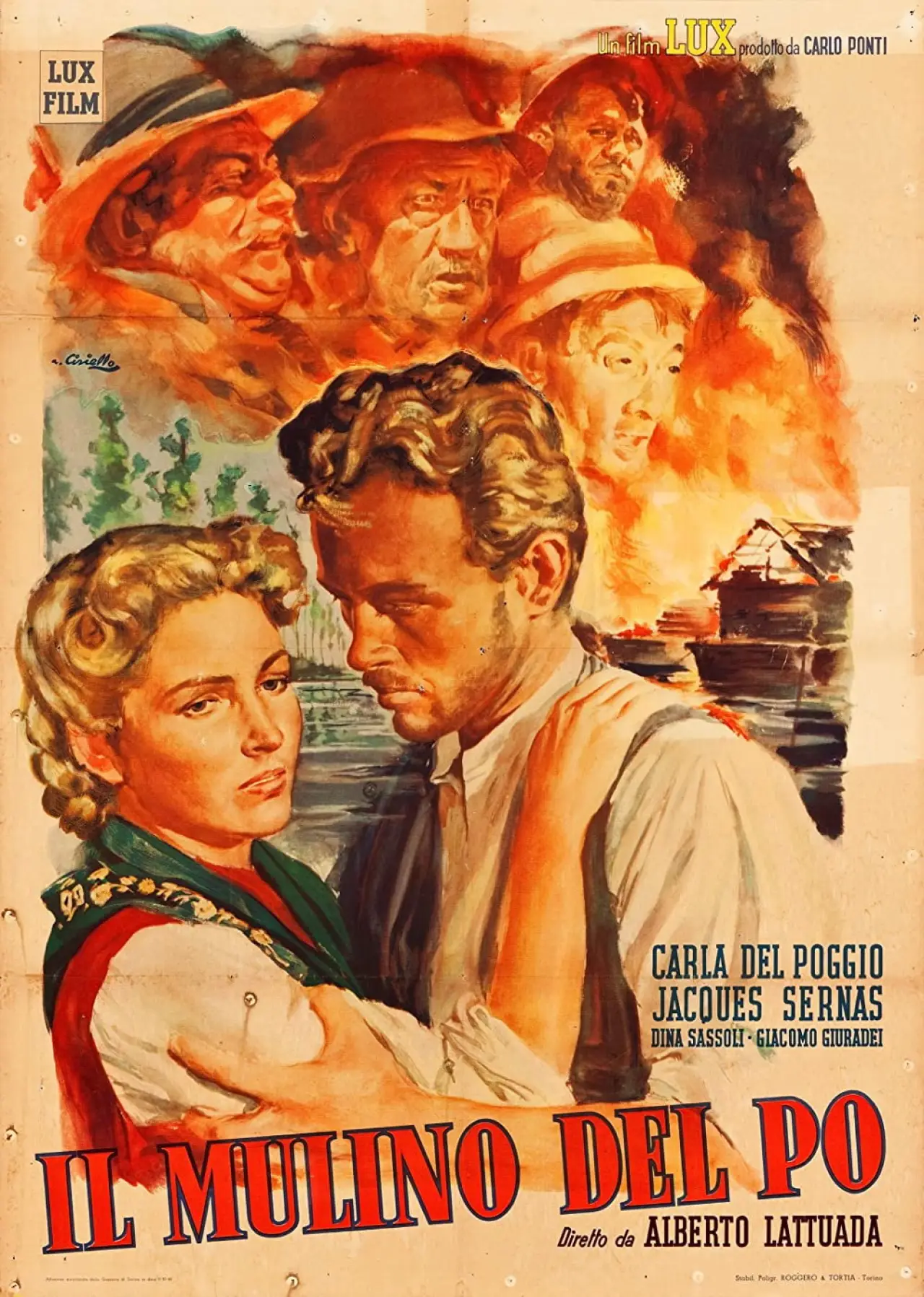 Plakat filmowy "Il mulino del Po"