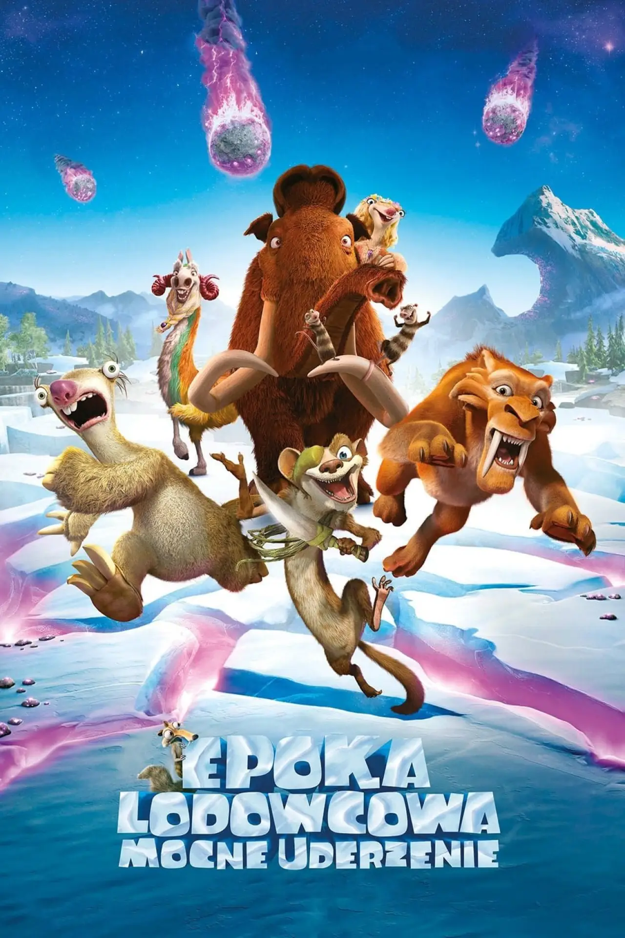 Plakat filmowy "Epoka Lodowcowa: Mocne Uderzenie"