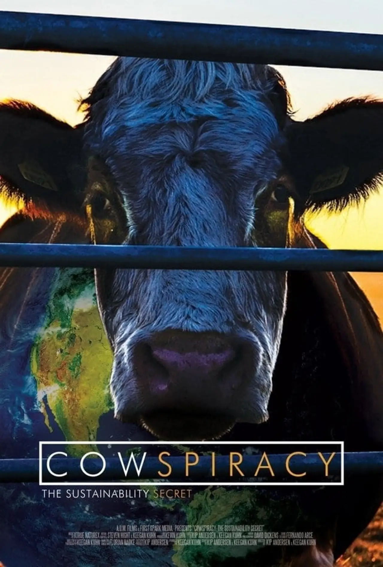 Plakat filmowy "Cowspiracy: tajemnica równowagi ekologicznej środowiska"