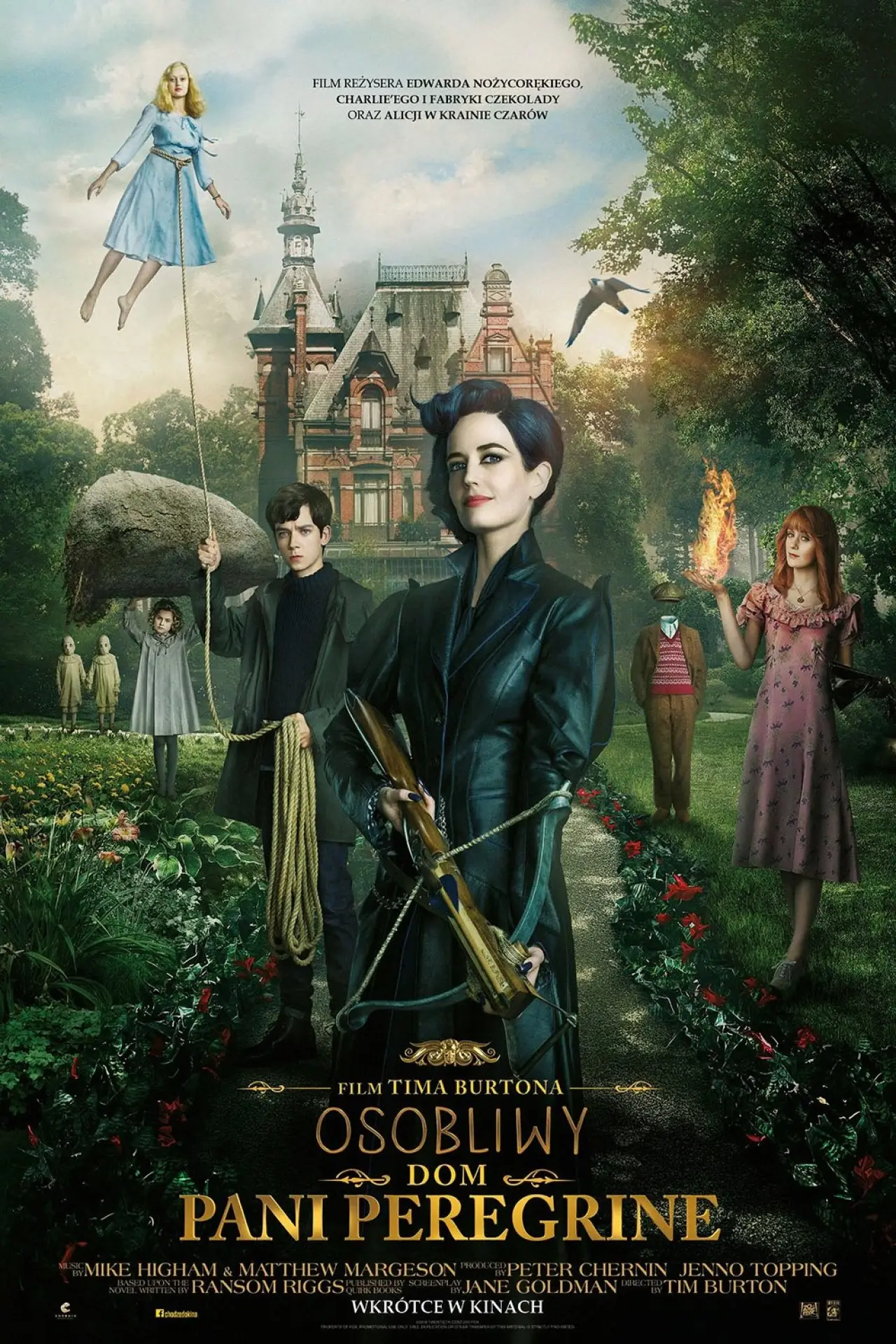 Plakat filmowy "Osobliwy dom Pani Peregrine"