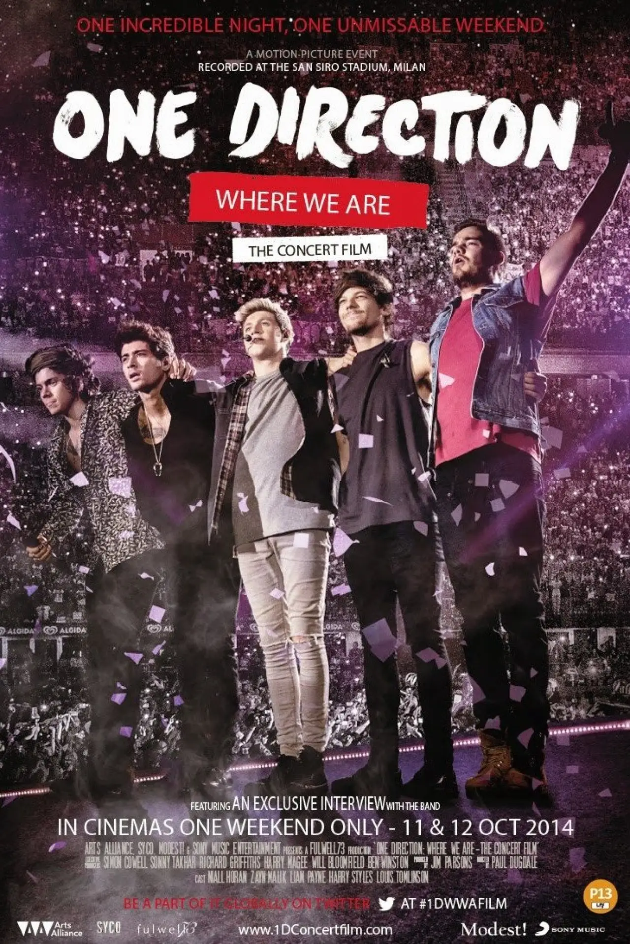 Plakat filmowy "One Direction: Where We Are - The Concert Film"