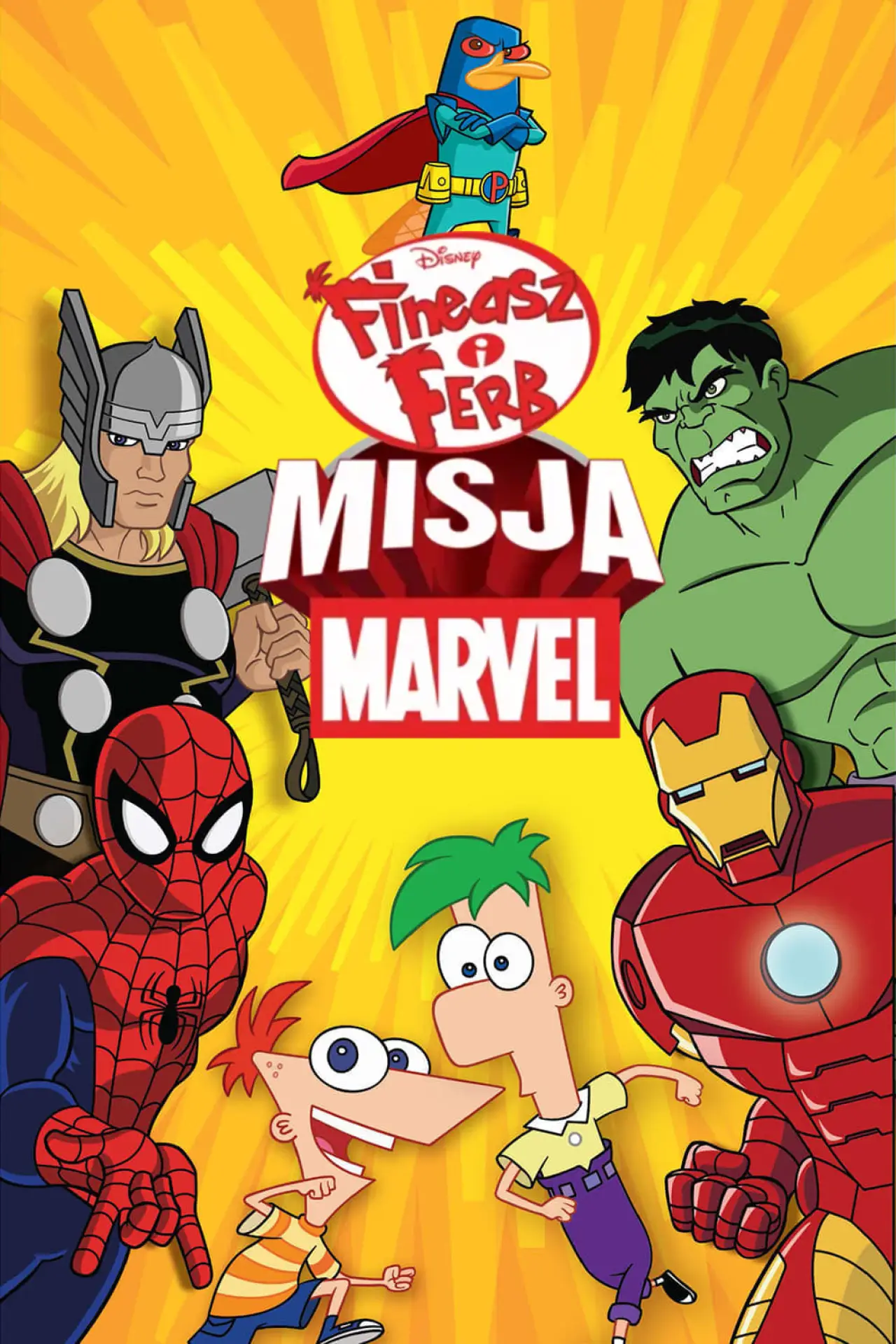 Plakat filmowy "Fineasz i Ferb: Misja Marvel"
