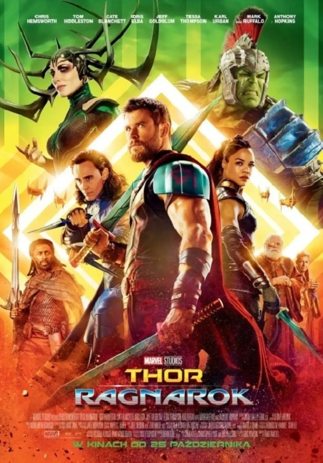 Plakat filmowy "Thor: Ragnarok"