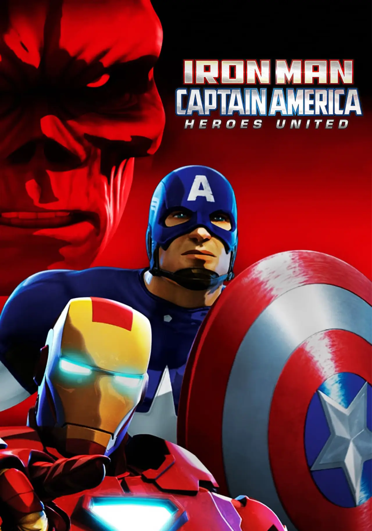 Plakat filmowy "Iron Man i Kapitan Ameryka: Zjednoczeni"