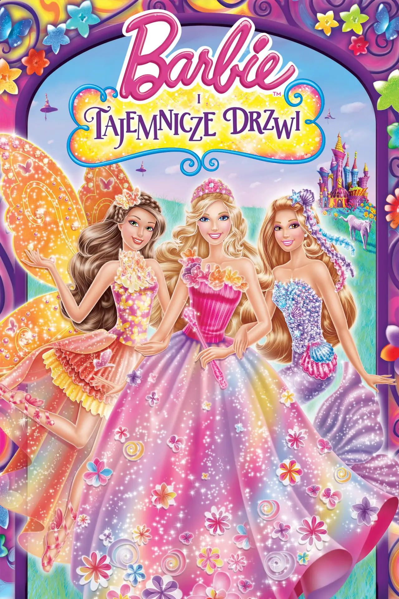 Plakat filmowy "Barbie i tajemnicze drzwi"