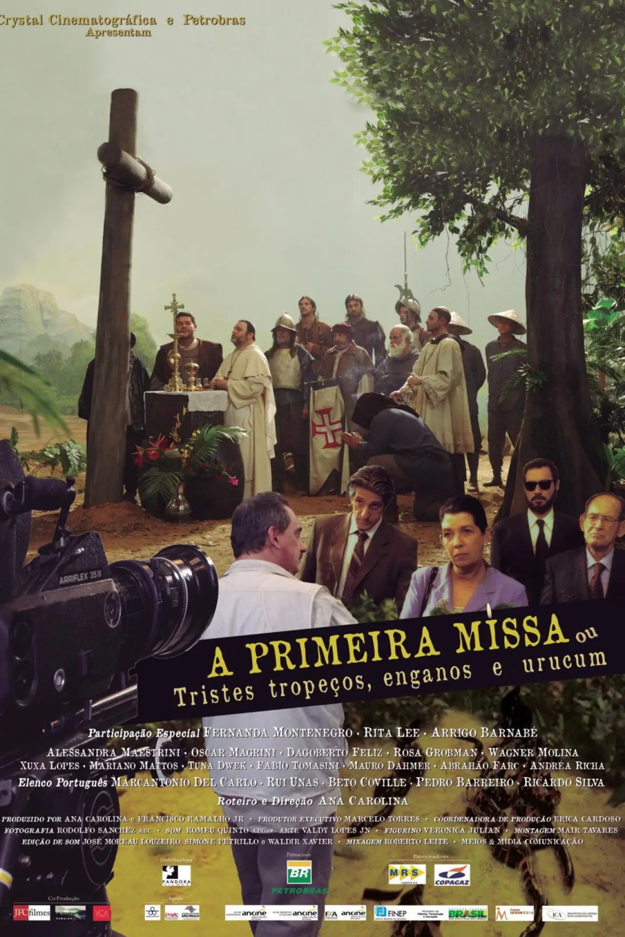 Plakat filmowy "A Primeira Missa ou Tristes Tropeços, Enganos e Urucum"