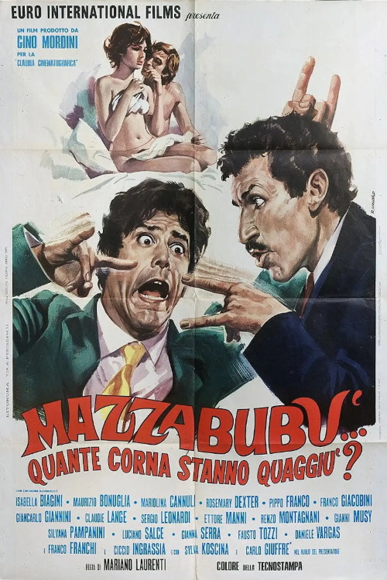Plakat filmowy "Mazzabubù... quante corna stanno quaggiù?"