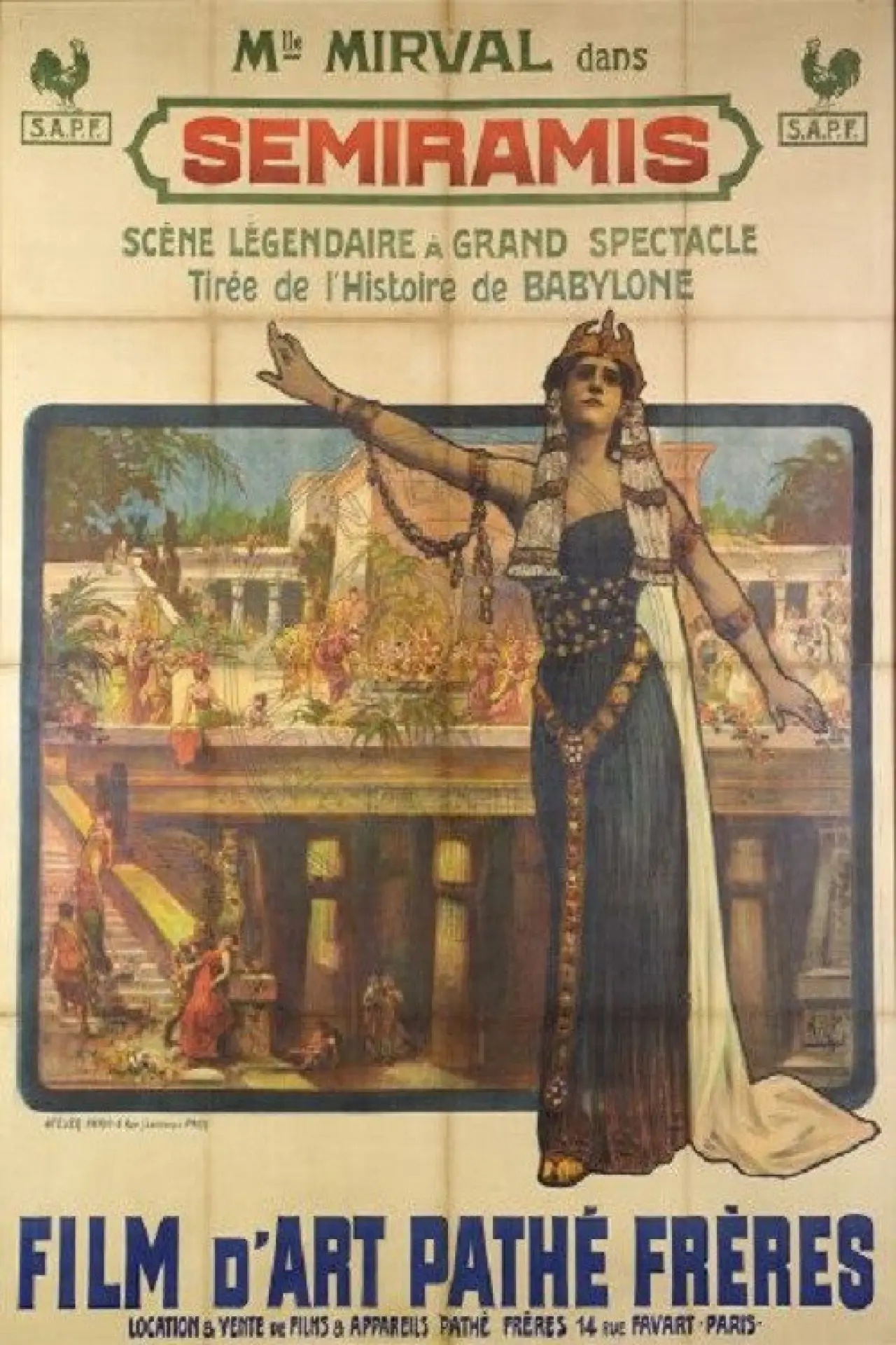 Plakat filmowy "Sémiramis"