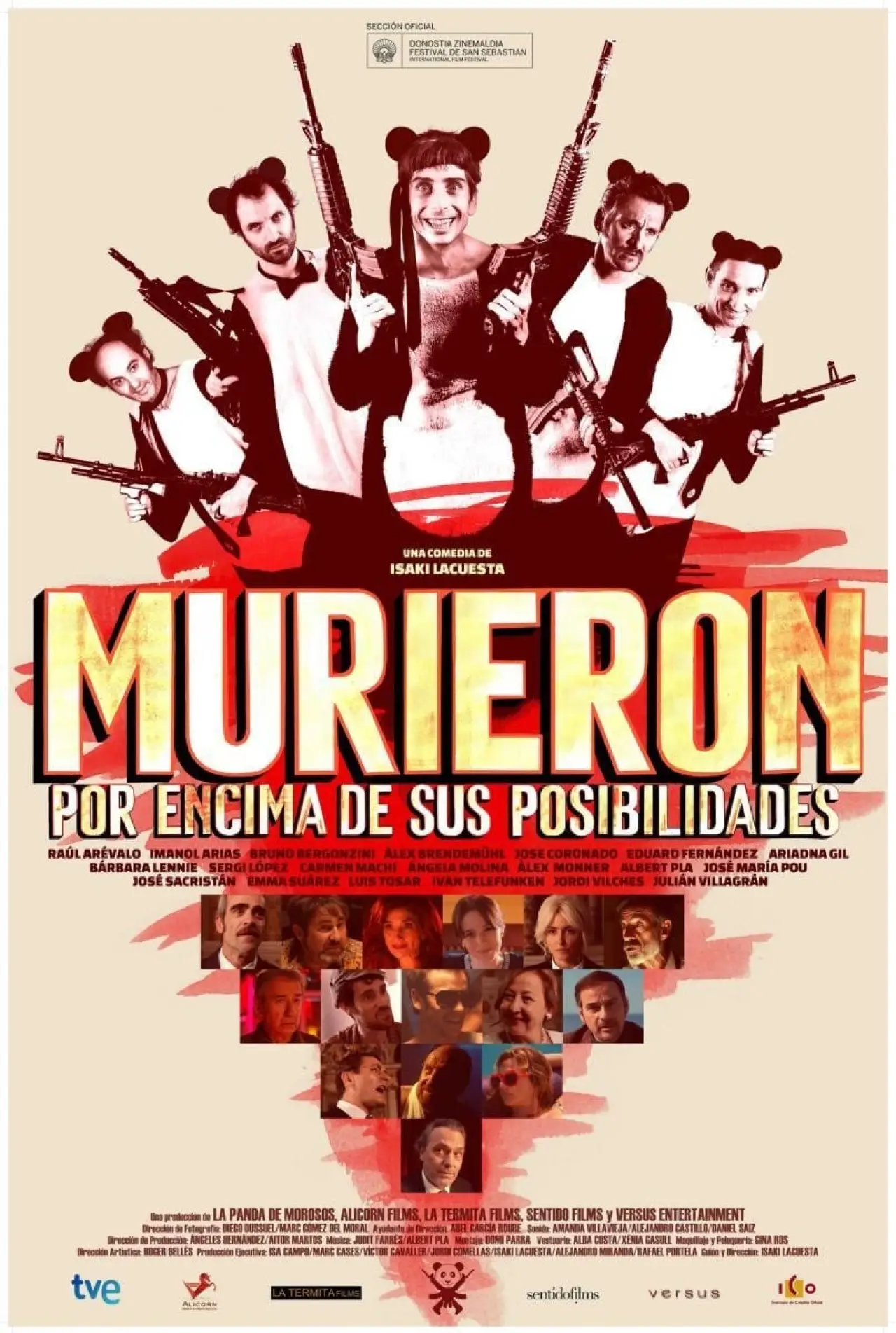 Plakat filmowy "Murieron por encima de sus posibilidades"