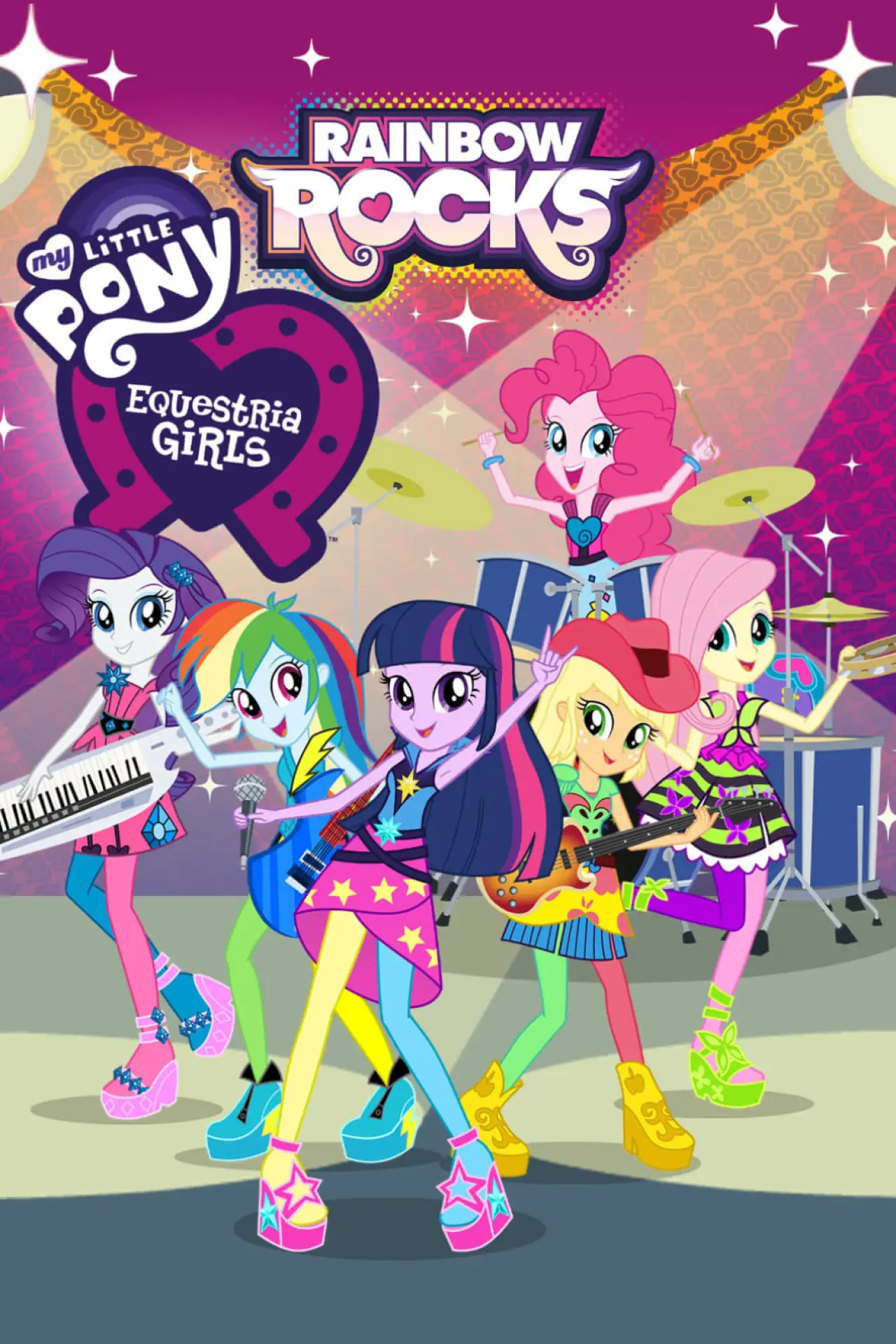 Plakat filmowy "My Little Pony: Equestria Girls – Rainbow Rocks"