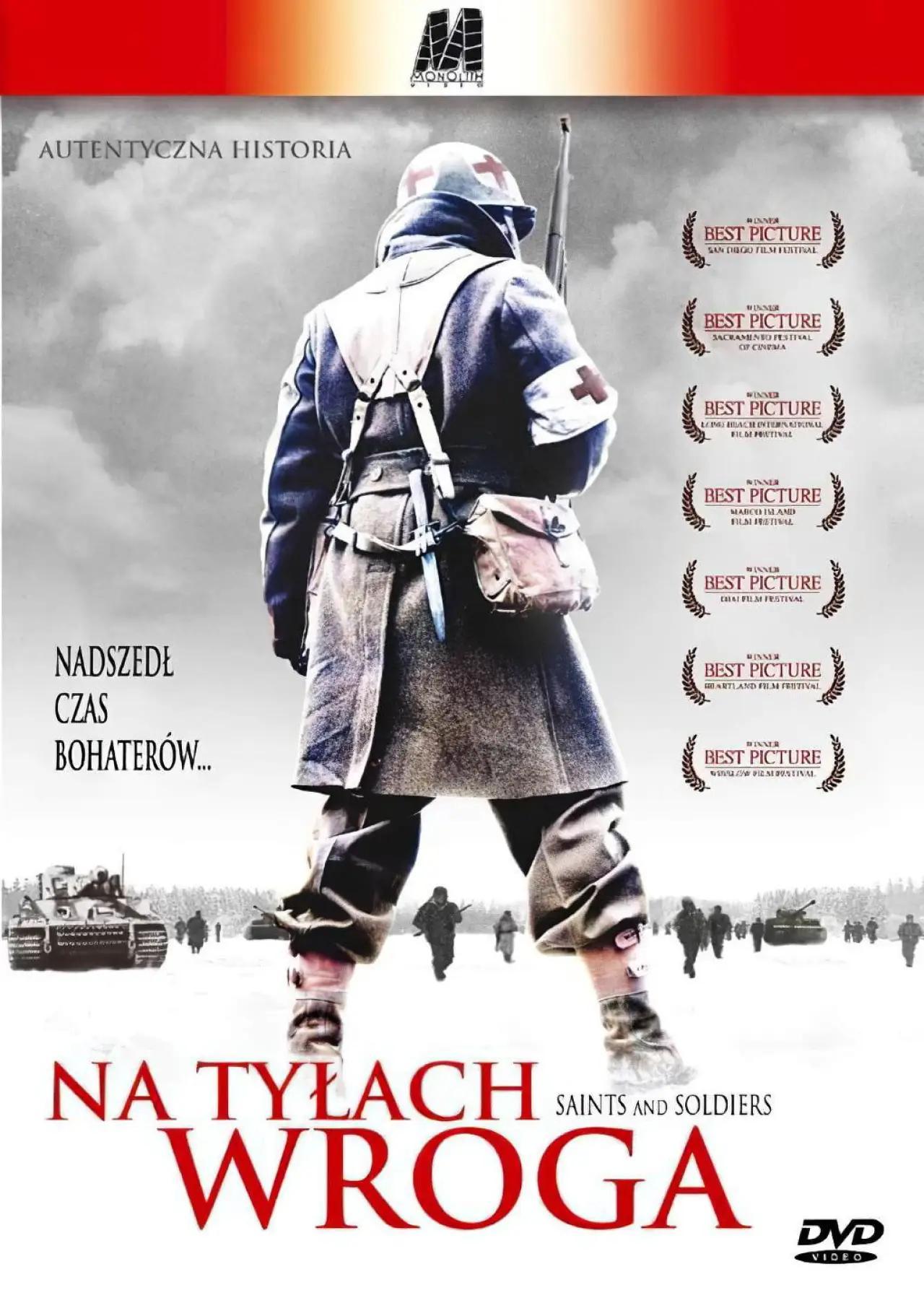 Plakat filmowy "Święci i żołnierze: Ludzie nieważni"