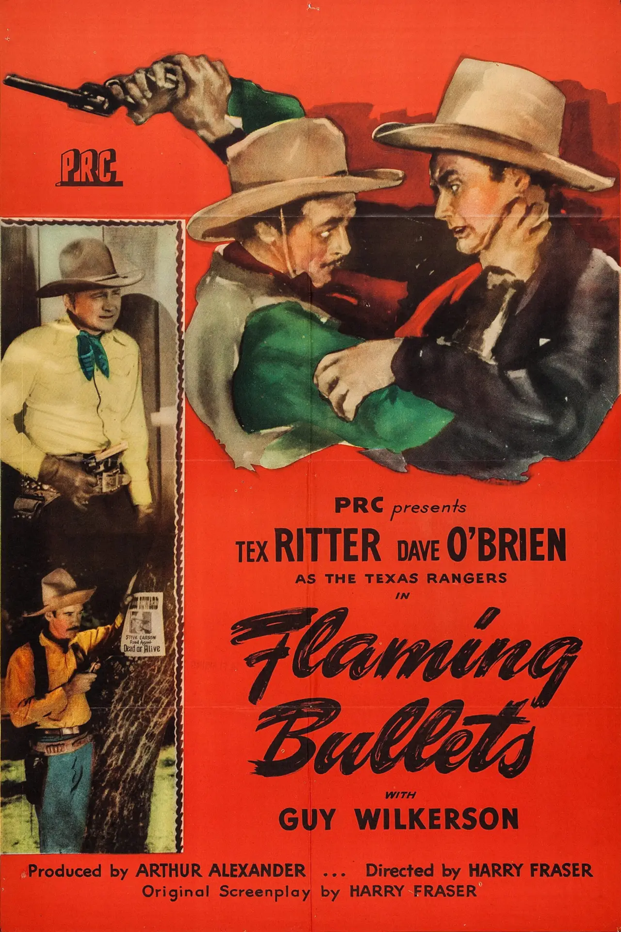 Plakat filmowy "Flaming Bullets"