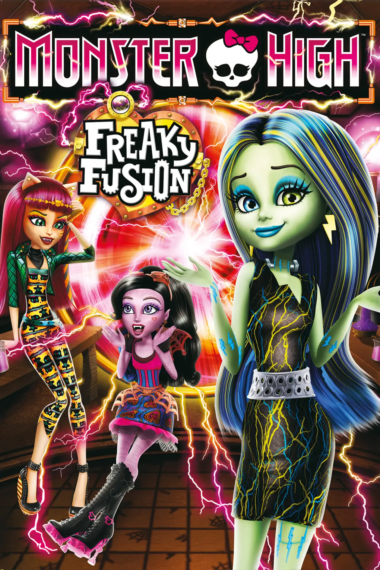 Plakat filmowy "Monster High: Upiorne połączenie"
