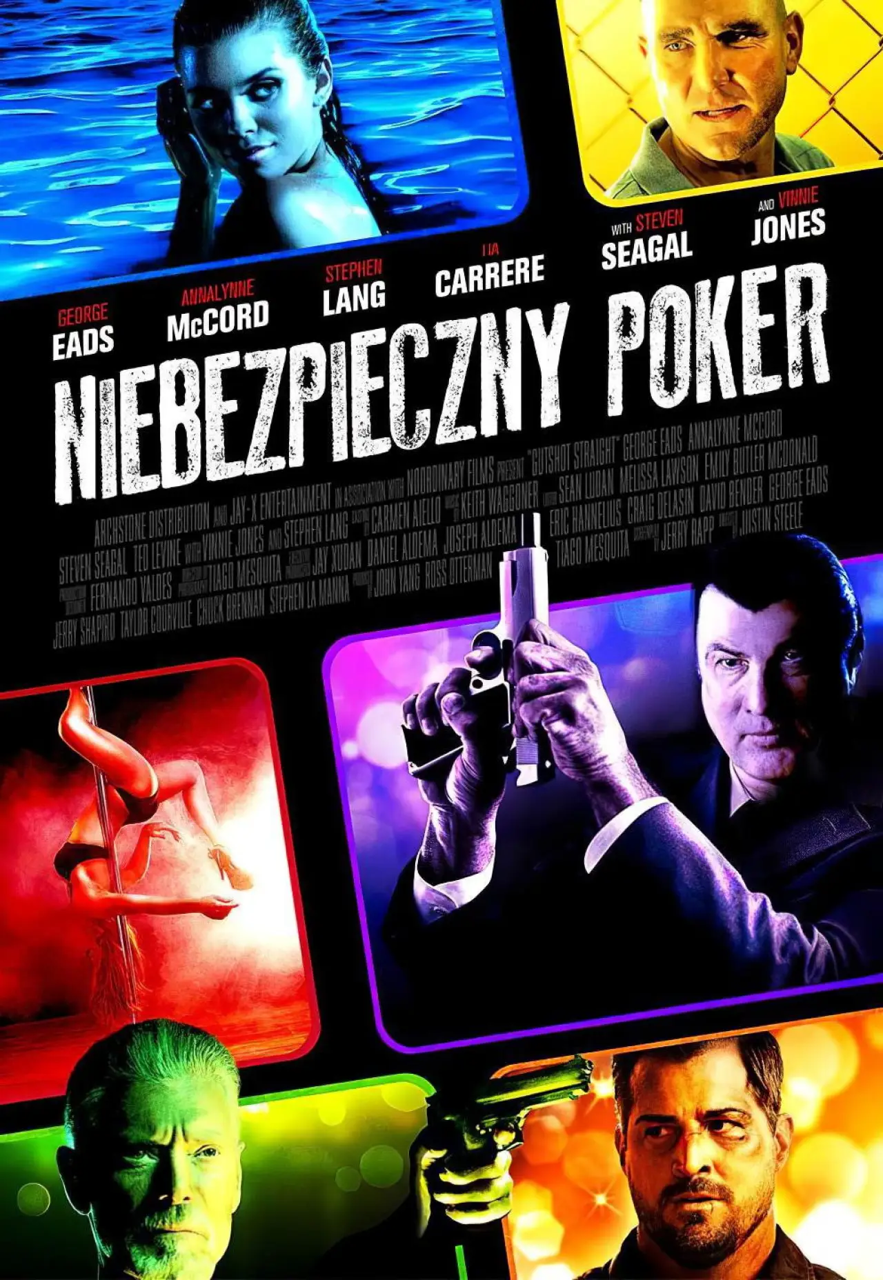 Plakat filmowy "Niebezpieczny poker"