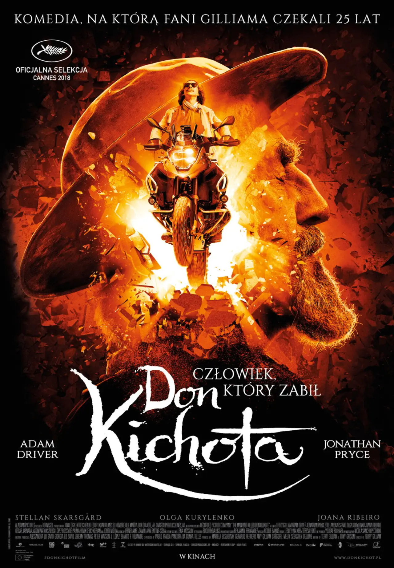 Plakat filmowy "Człowiek, który zabił Don Kichota"