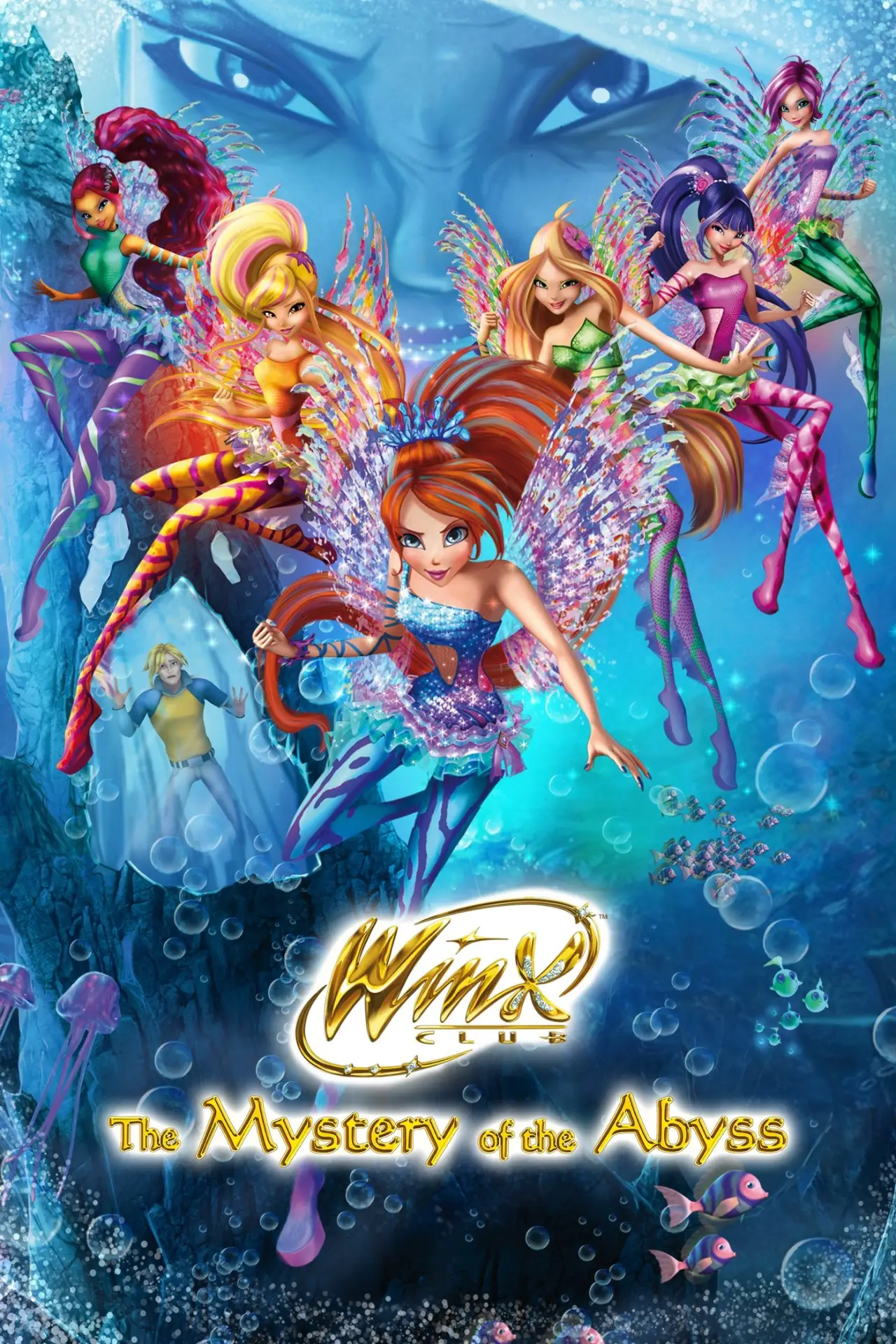 Plakat filmowy "Klub Winx: Tajemnica morskich głębin"