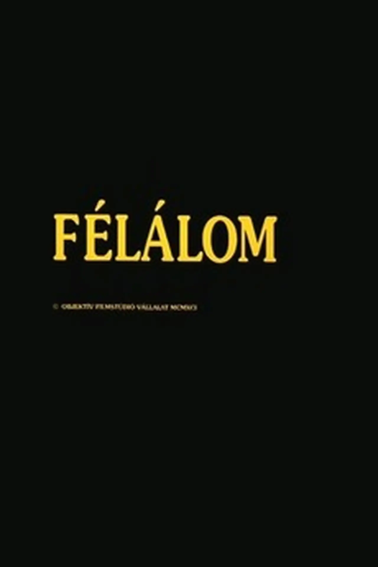 Plakat filmowy "Félálom"