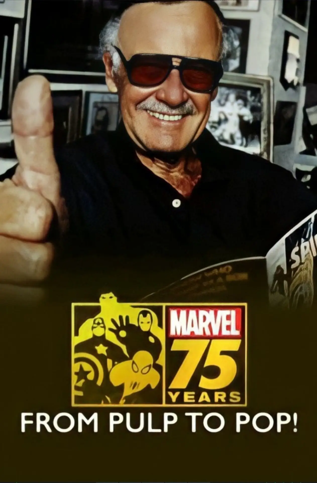 Plakat filmowy "Marvel: 75 Years, from Pulp to Pop!"