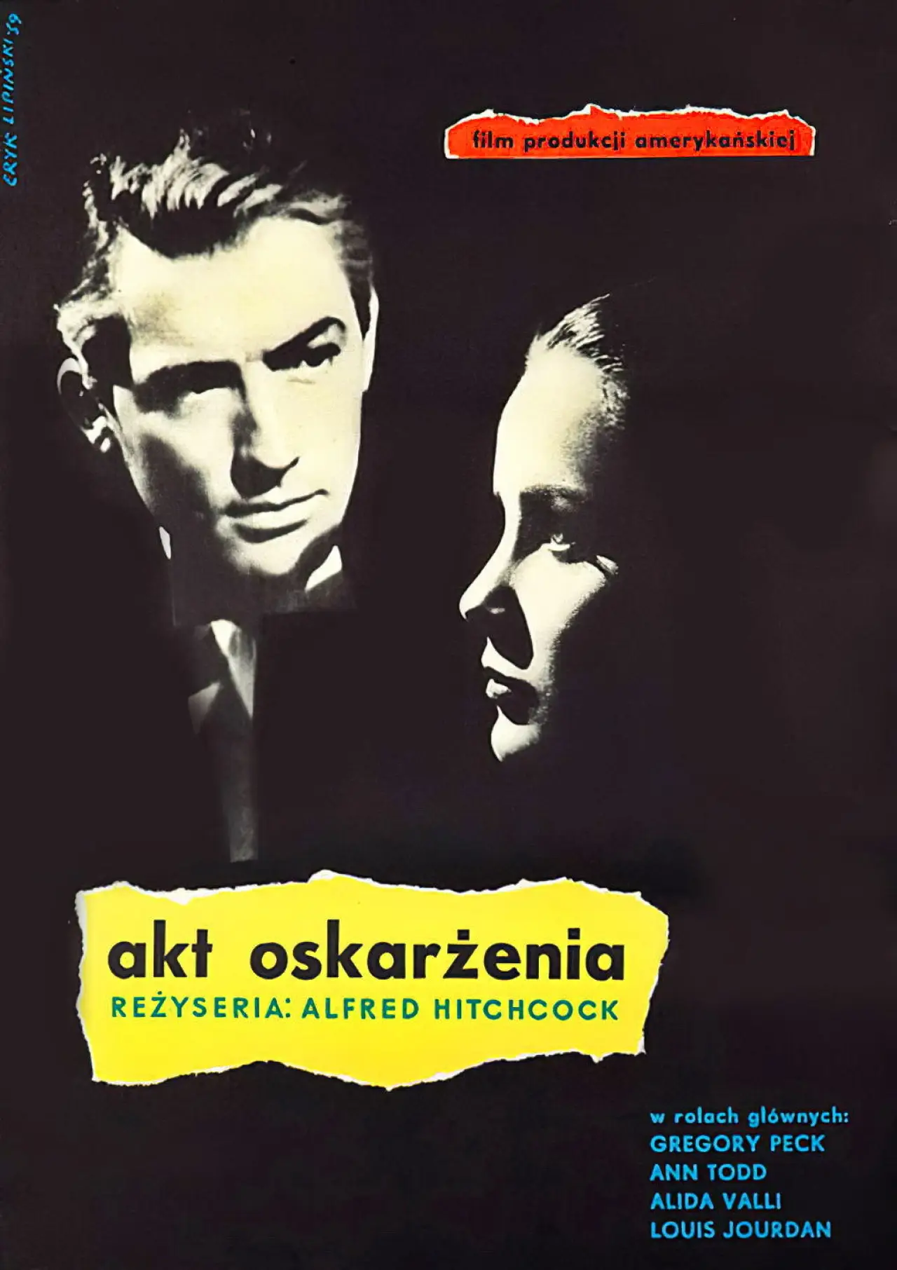 Plakat filmowy "Akt oskarżenia"