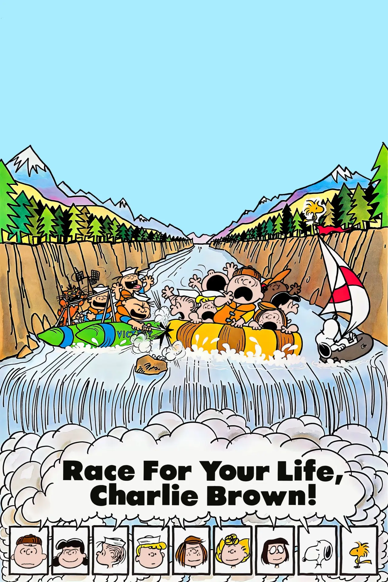 Plakat filmowy "Race for Your Life, Charlie Brown"