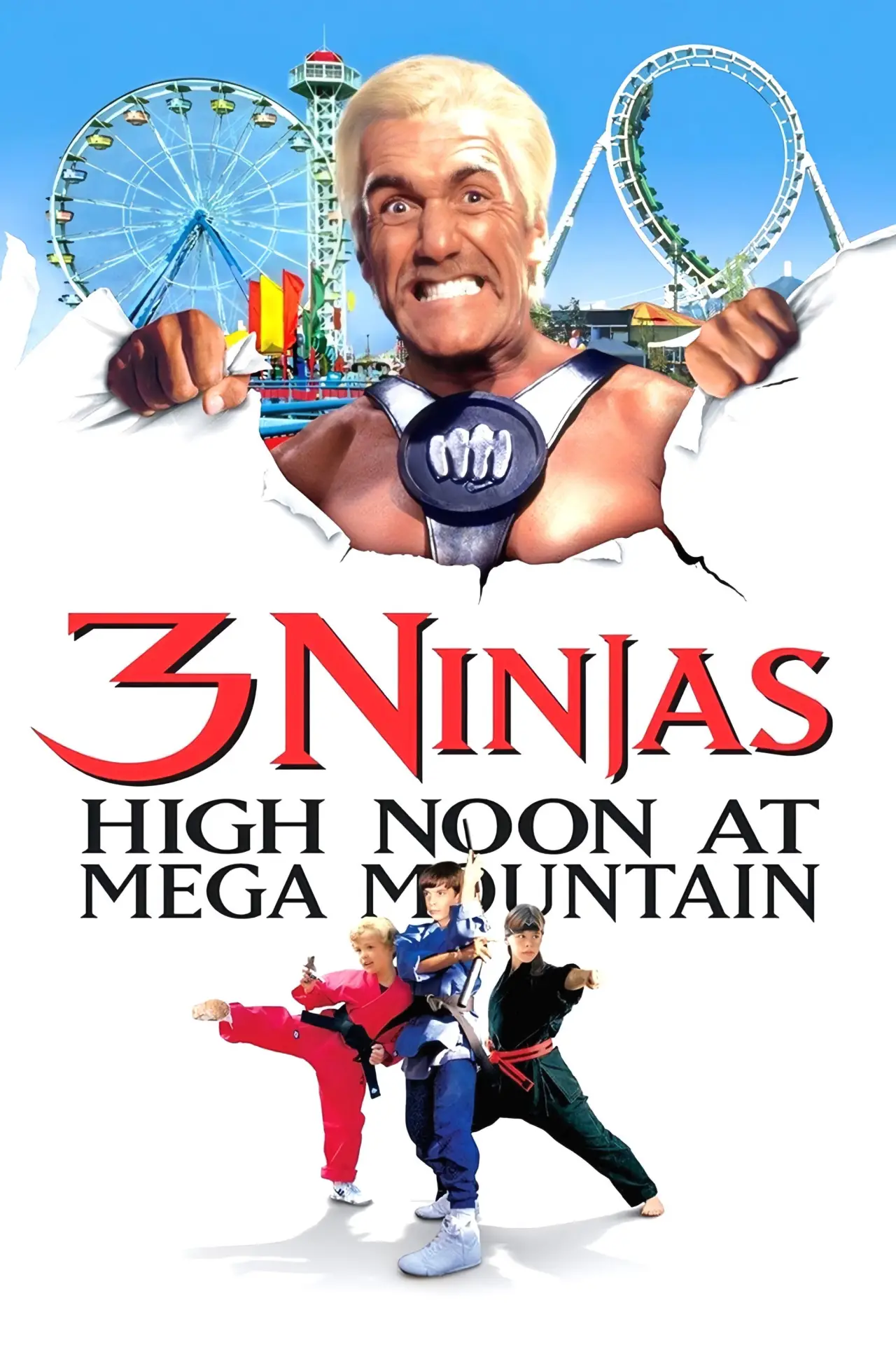 Plakat filmowy "Małolaty Ninja w lunaparku"