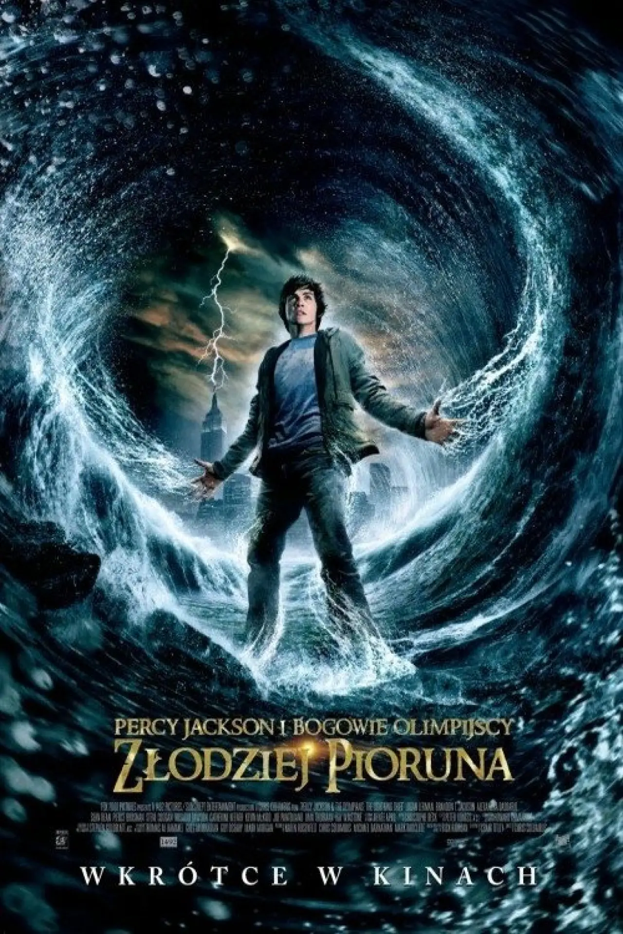Plakat filmowy "Percy Jackson i Bogowie Olimpijscy: Złodziej Pioruna"
