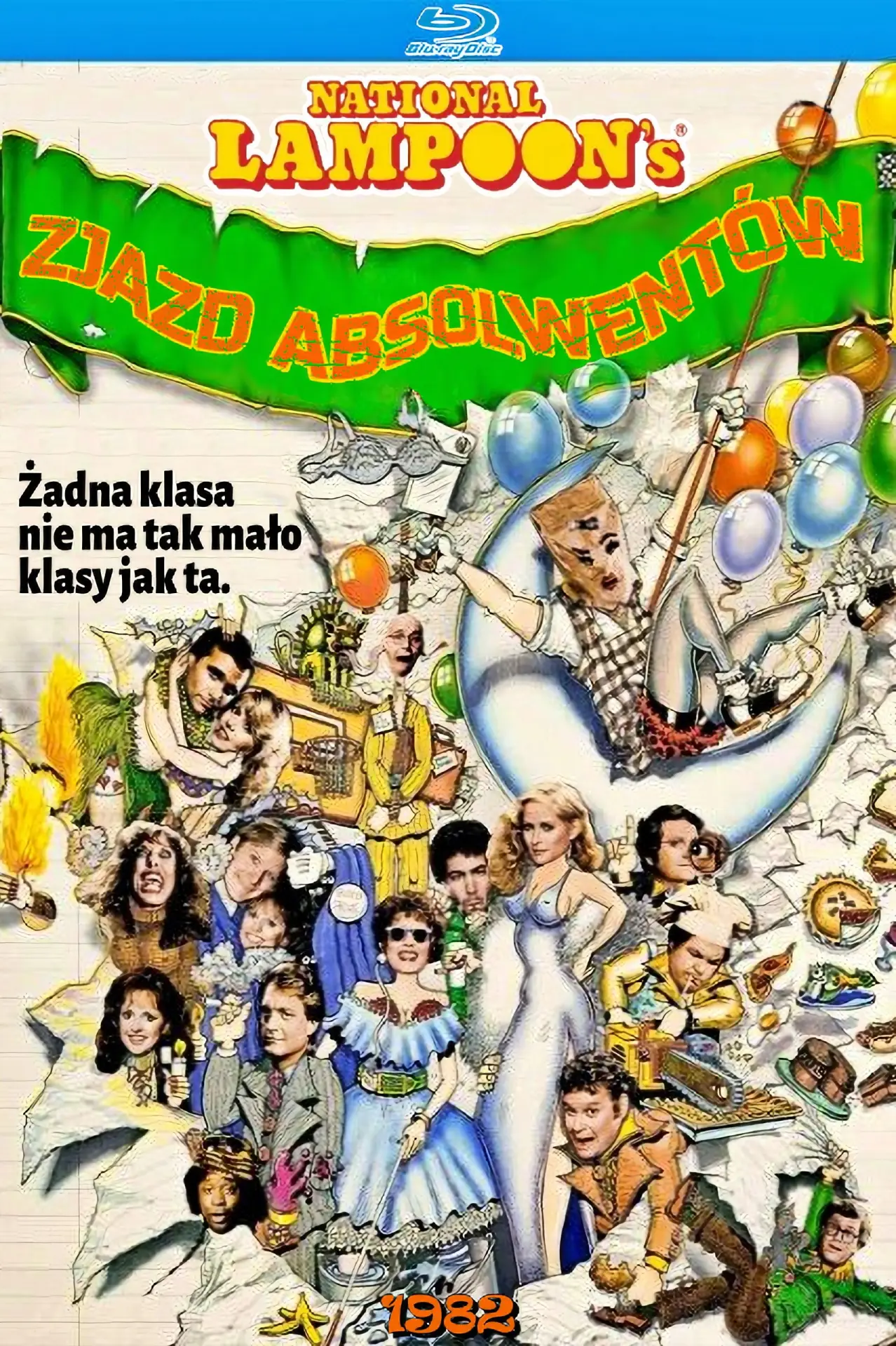 Plakat filmowy "W krzywym zwierciadle: Zlot absolwentów"