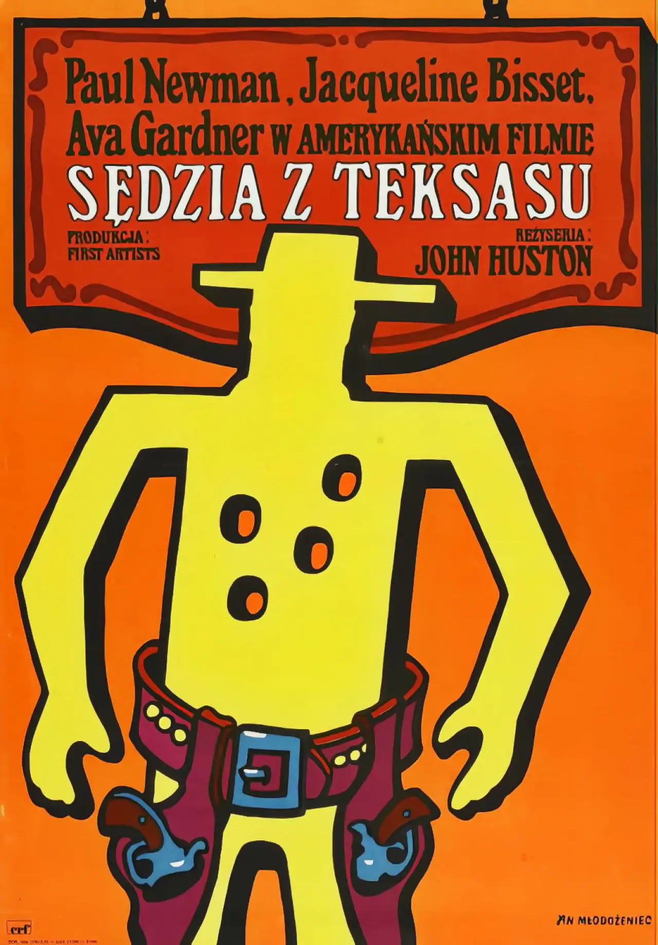 Plakat filmowy "Sędzia z Teksasu"