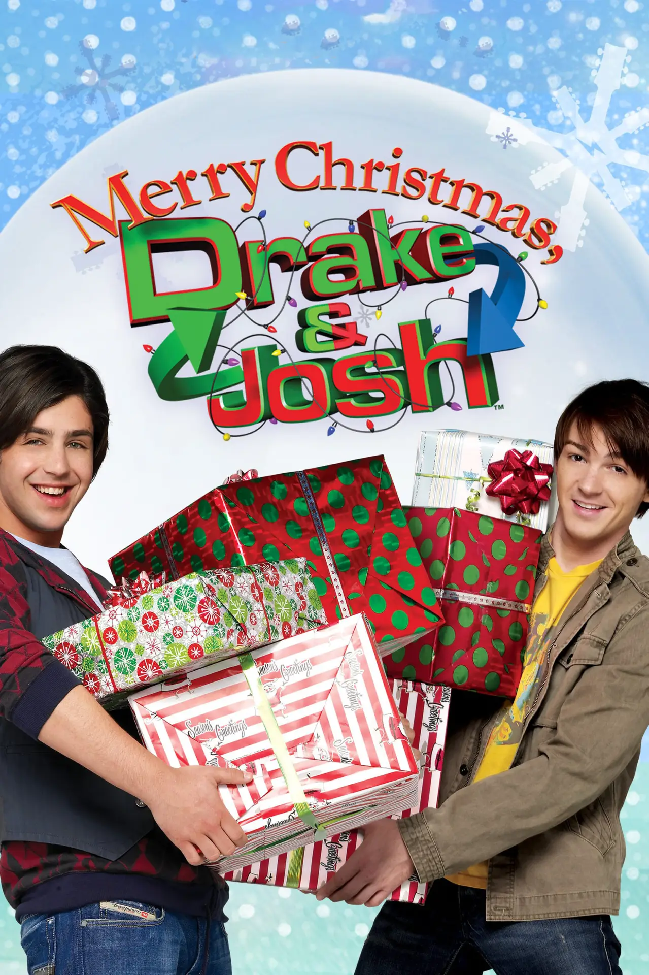 Plakat filmowy "Wesołych Świąt, Drake i Josh"