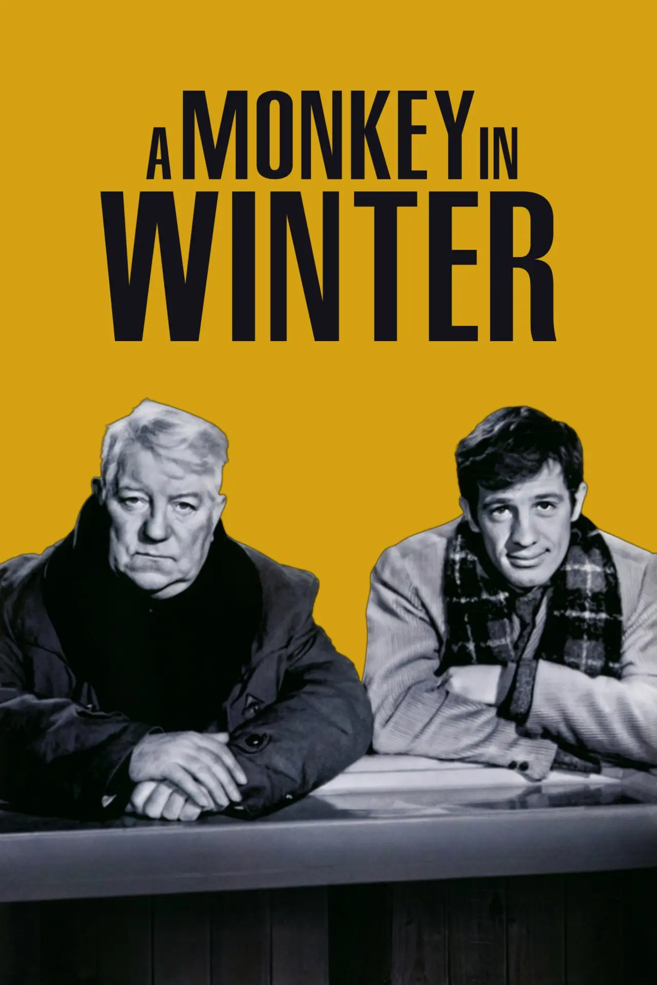 Plakat filmowy "Un singe en hiver"